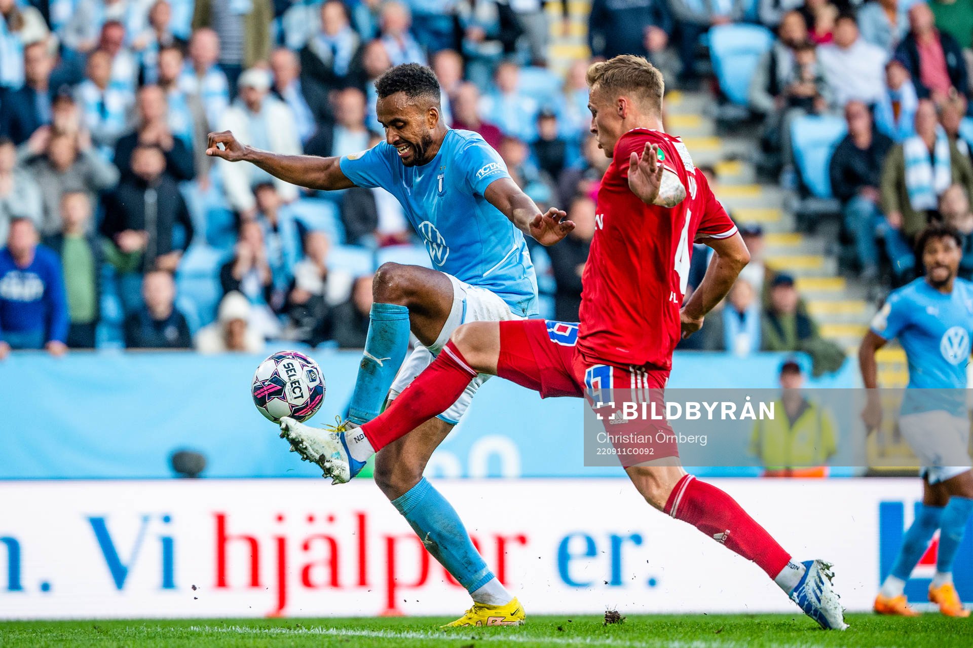 Malmö FFs Isaac Kiese Thelin och IFK Norrköpings Marco
