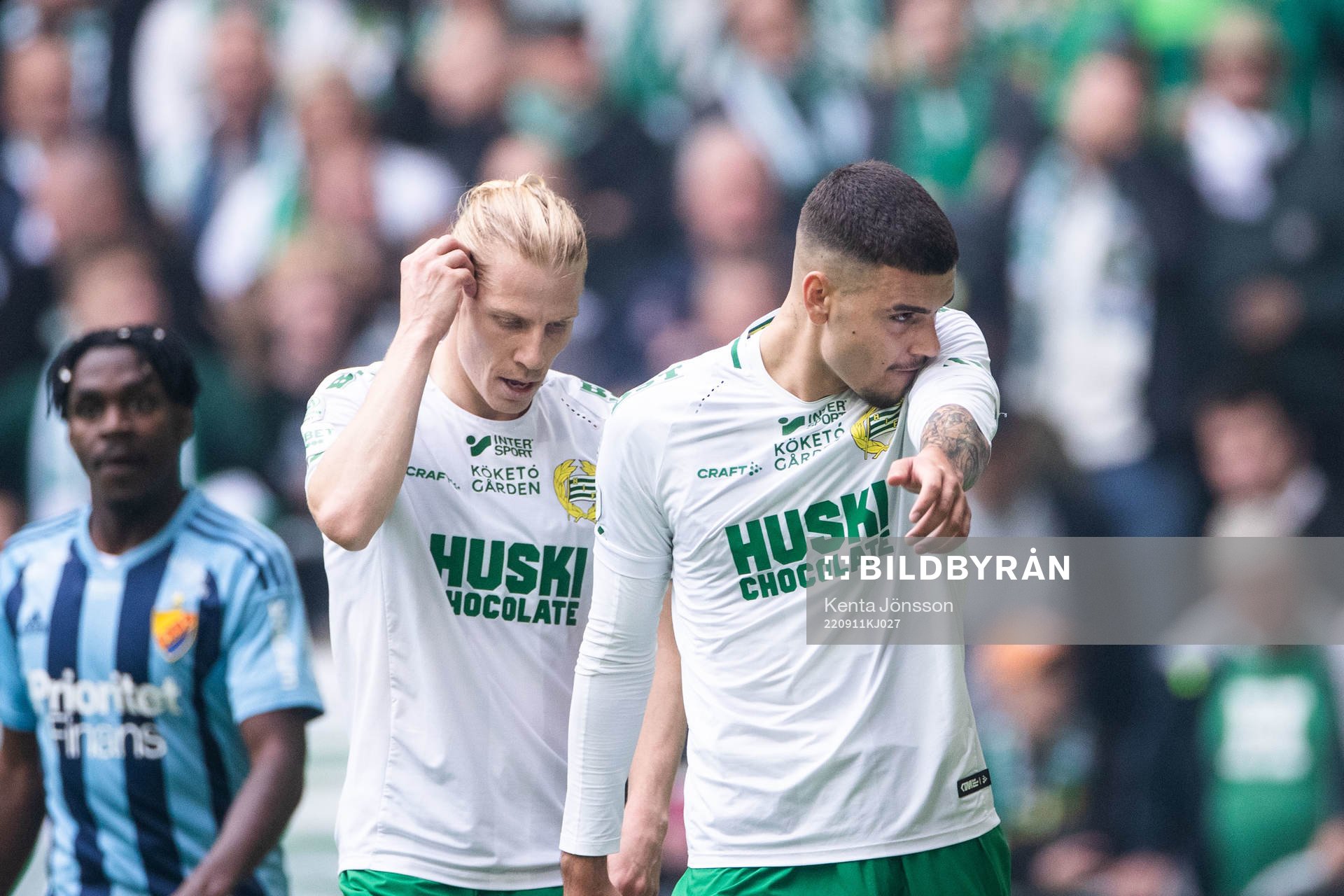 Hammarbys Gustav Ludwigson och Edvin Kurtulus deppar