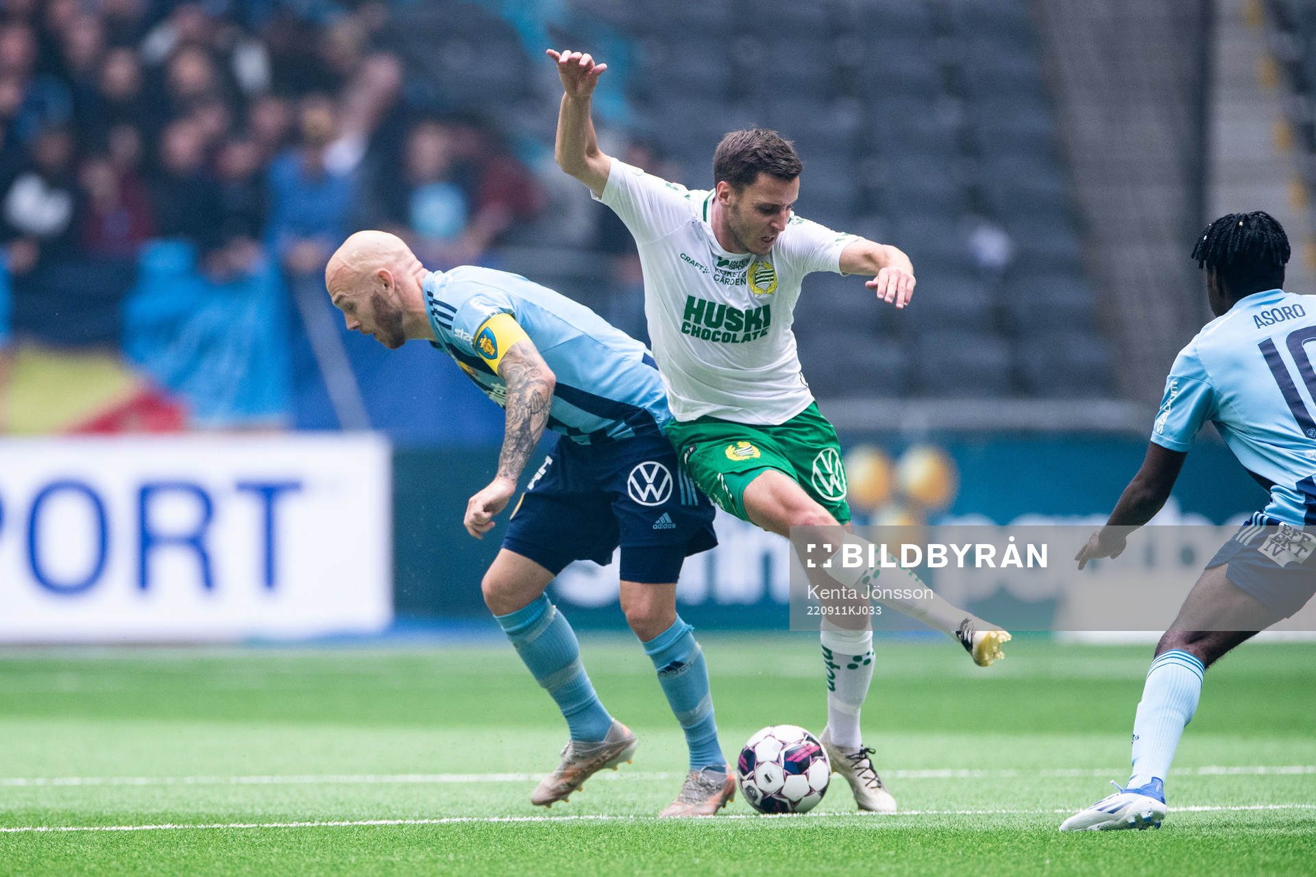 under fotbollsmatchen i Allsvenskan mellan Hammarby och
