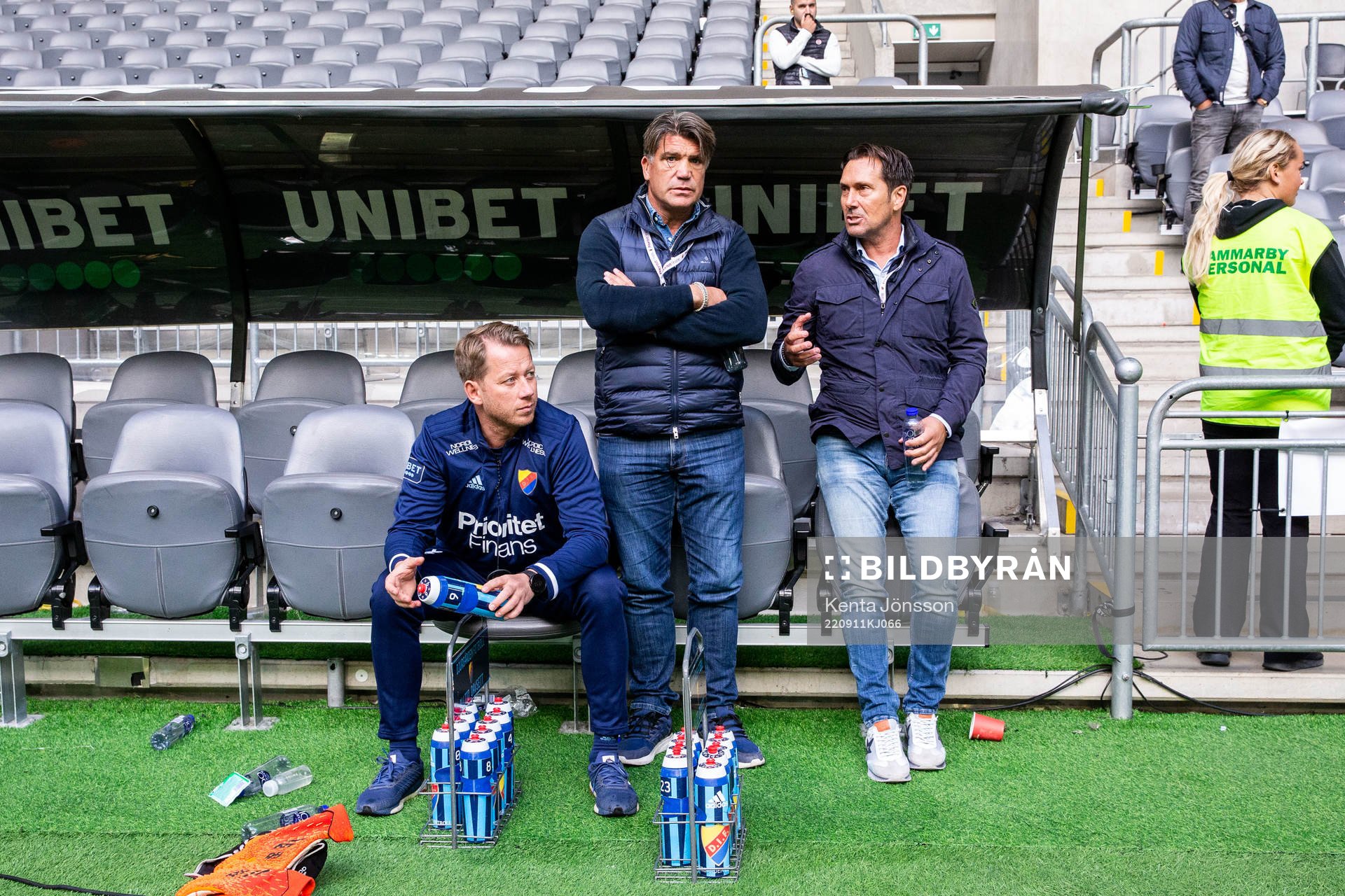 Djurgårdens sportchef Bosse Andersson och Peter Kisfaludy