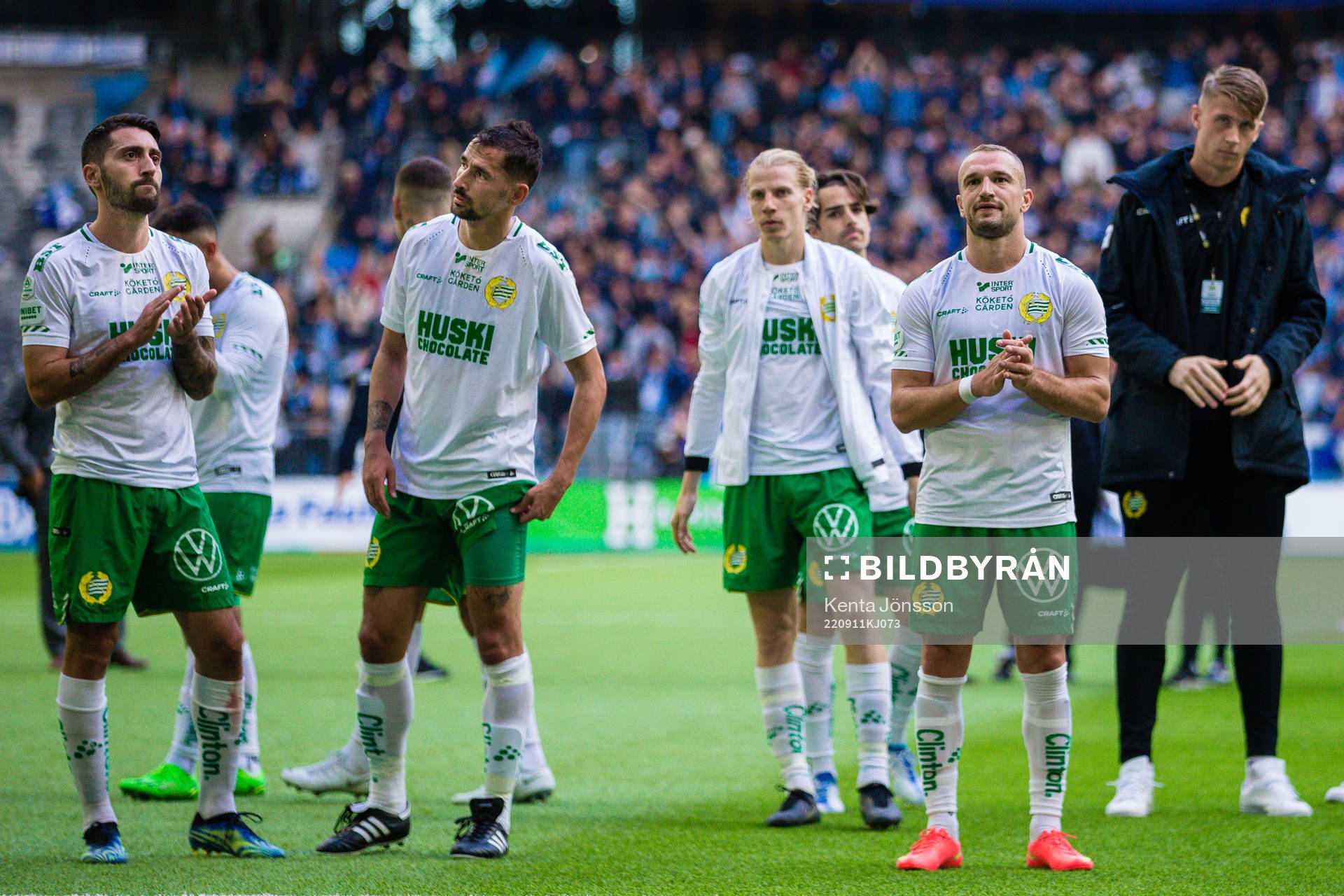 Hammarbys Nahir Besara, Loret Sadiku och Veton Berisha