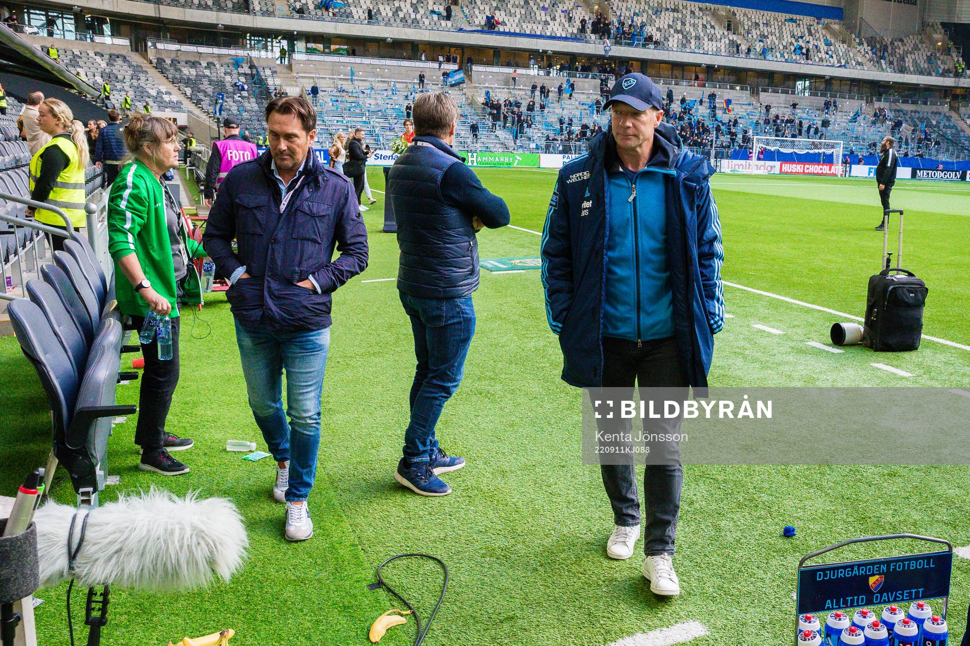 Djurgårdens tränare Kim Bergstrand efter fotbollsmatchen i Allsvenskan mellan Hammarby och Djurgården den 11 september 2022 i Stockholm.