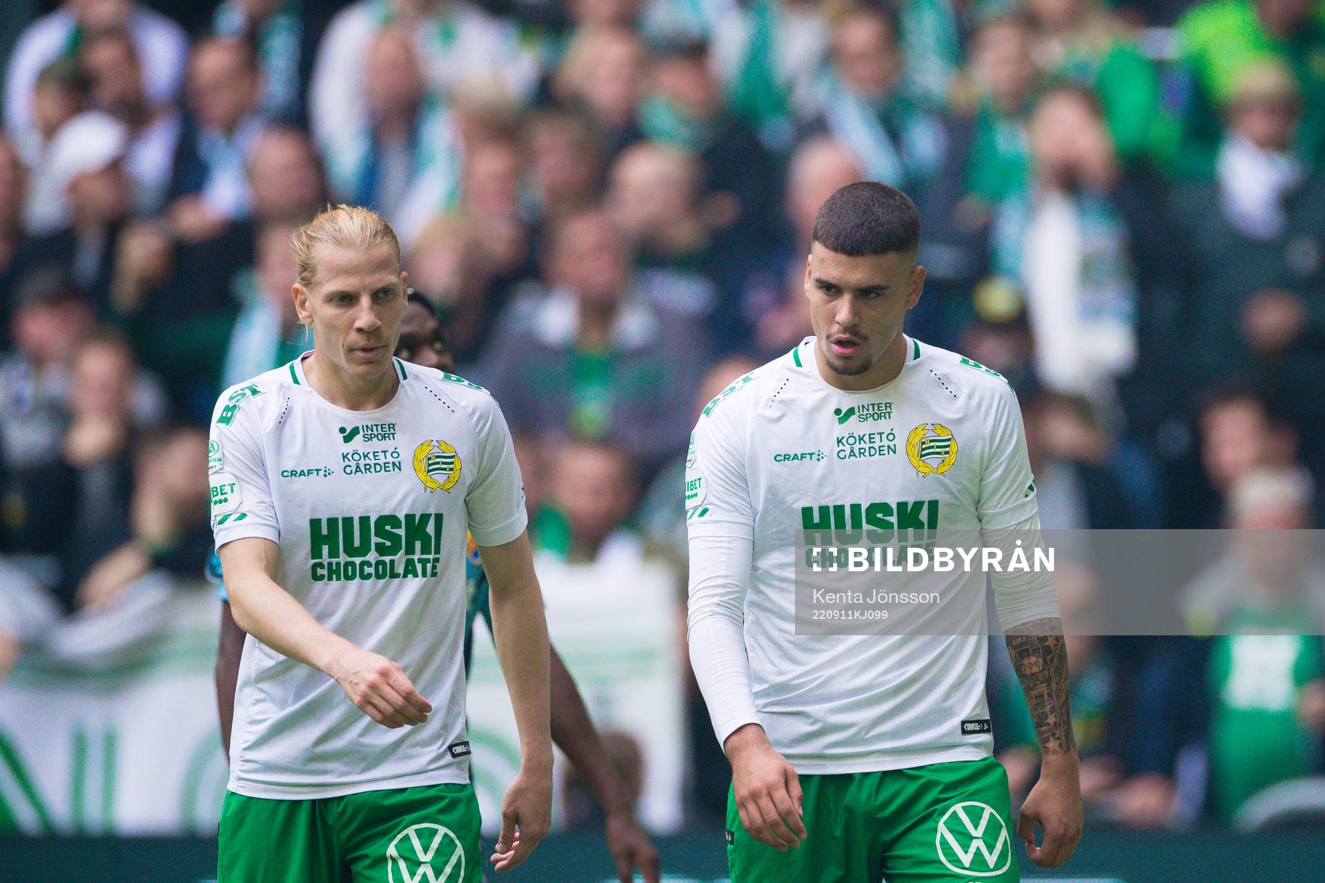 Hammarbys Gustav Ludwigson och Edvin Kurtulus deppar