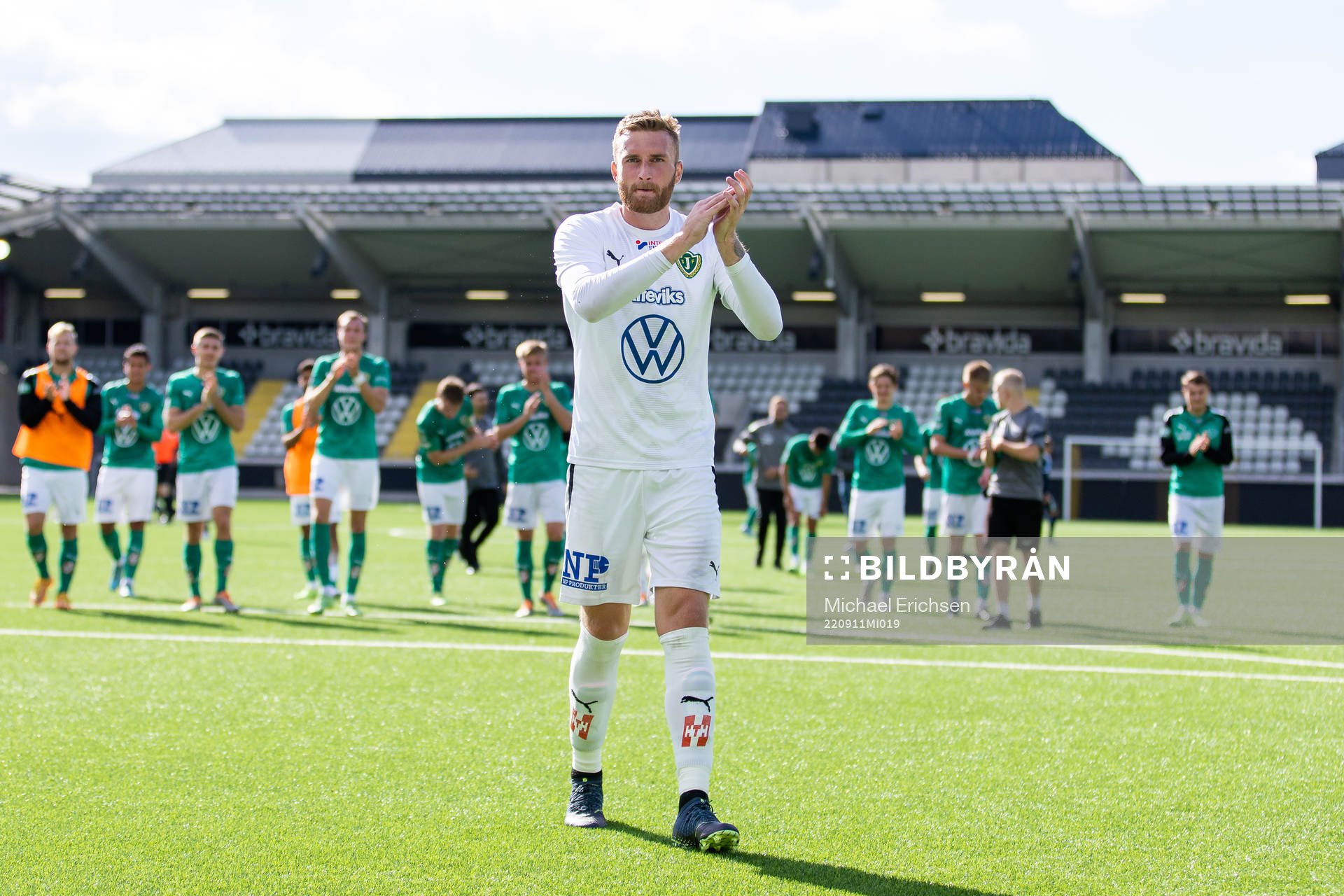 Jönköpings Södras målvakt Alexander Nilsson efter fotbollsmatchen i Superettan mellan Utsikten och Jönköpings Södra den 11 september 2022 i Göteborg.