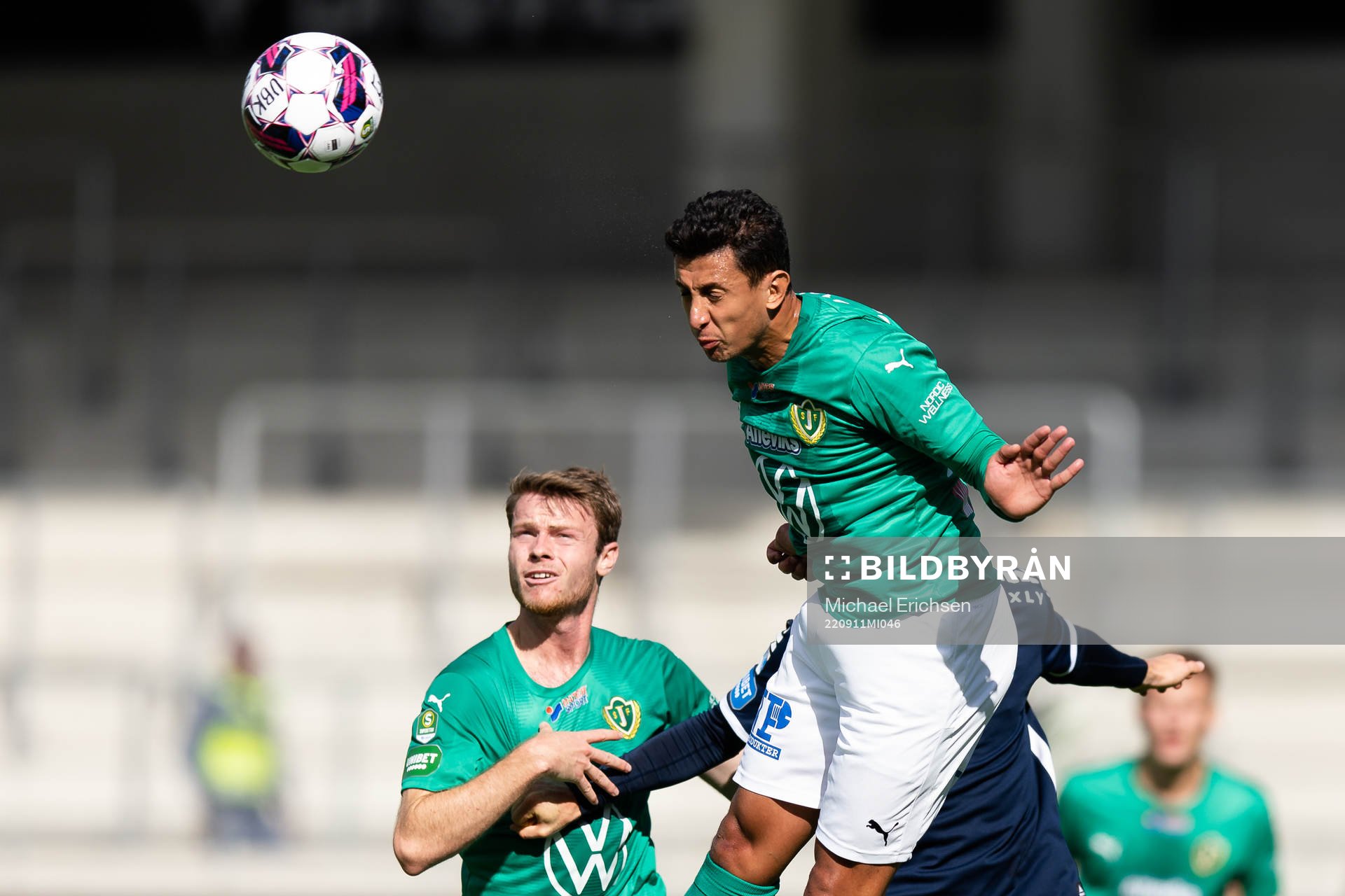 Jönköpings Södras Anas Al Asbahi under fotbollsmatchen i Superettan mellan Utsikten och Jönköpings Södra den 11 september 2022 i Göteborg.