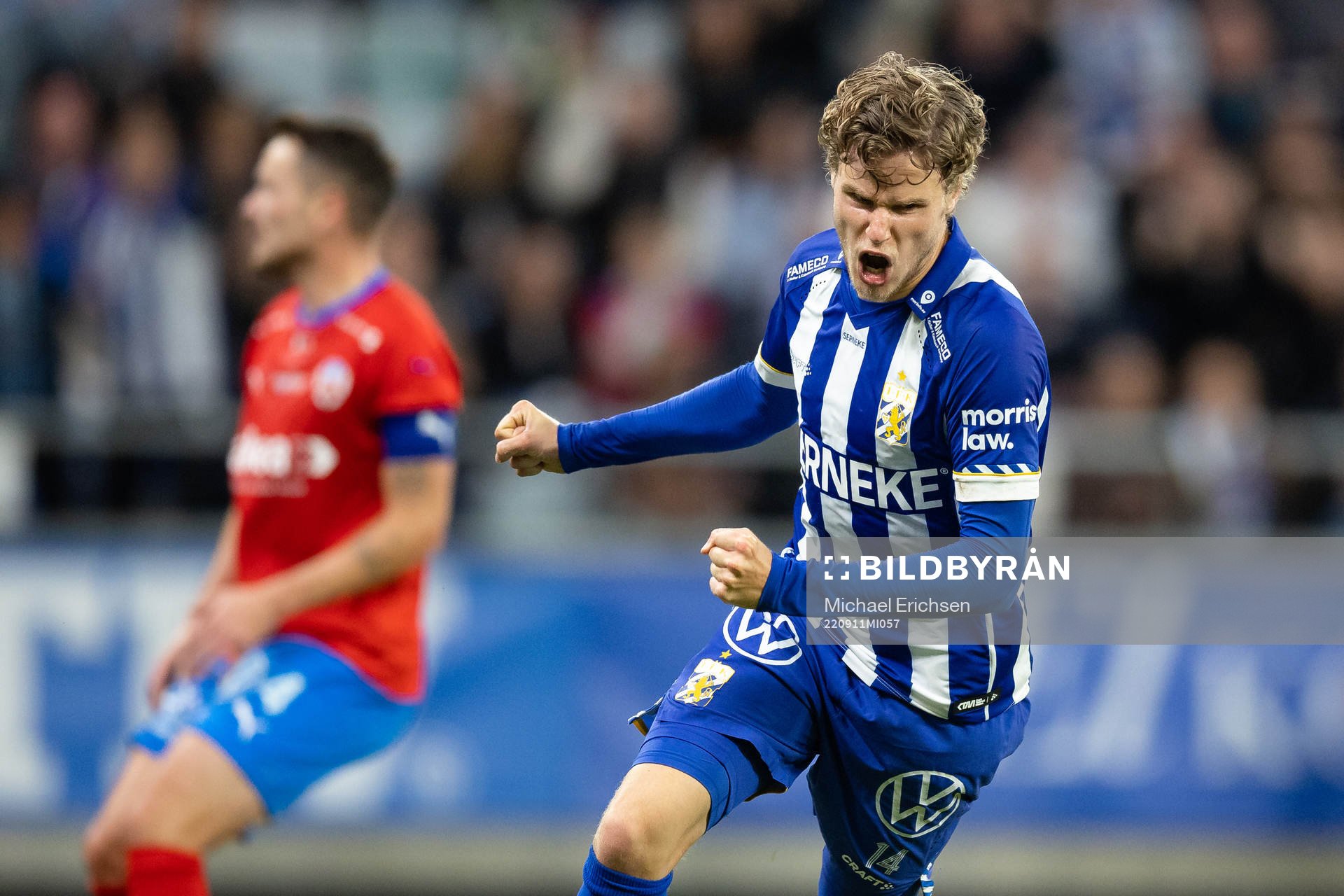 IFK Göteborgs Gustaf Norlin jublar
