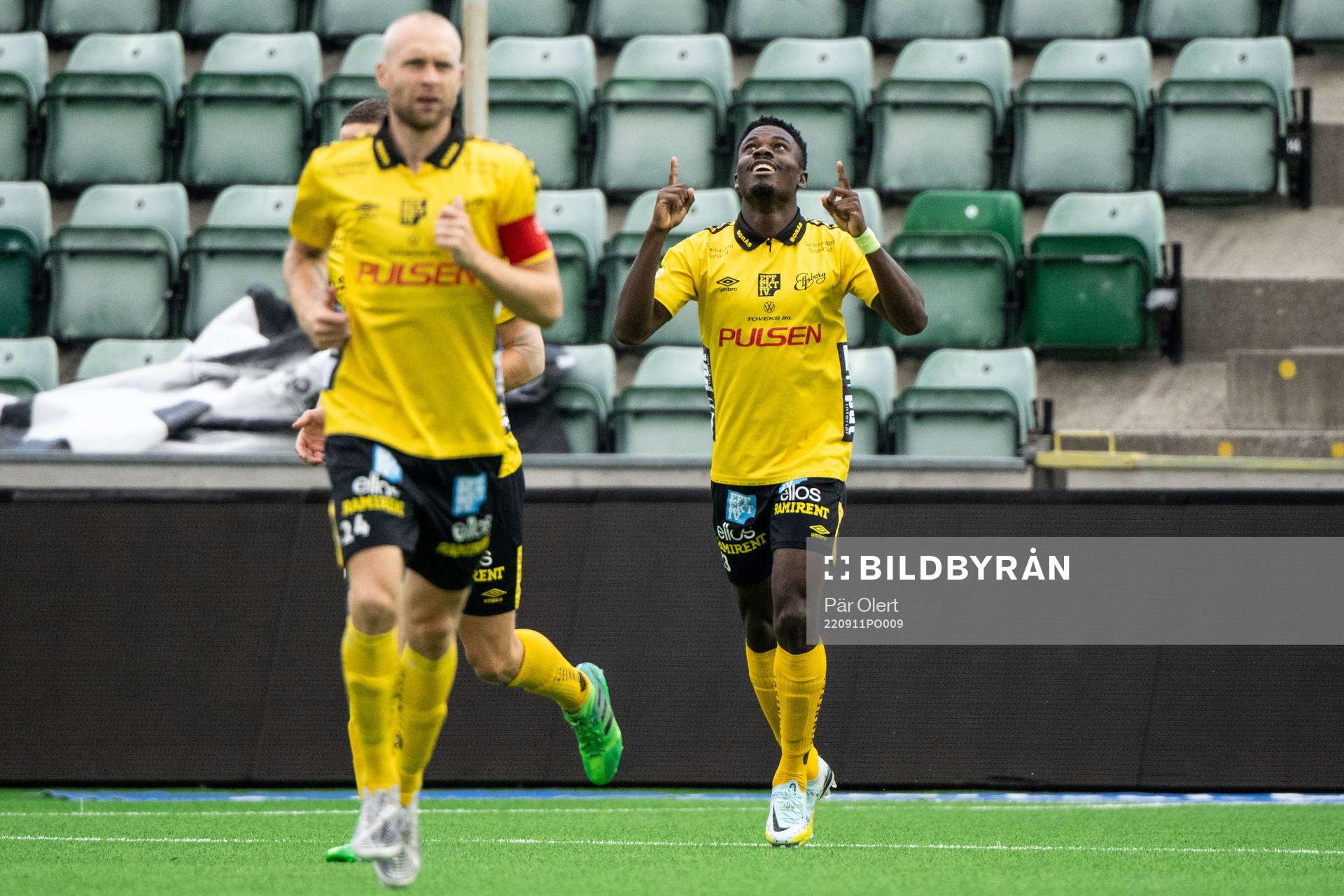Elfsborgs Michael Baidoo jublar