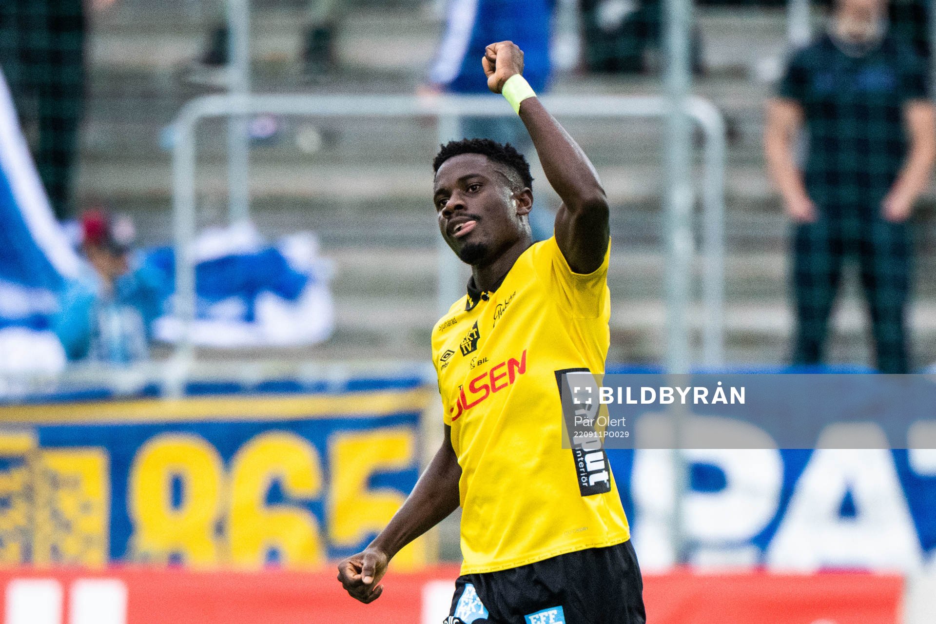 Elfsborgs Michael Baidoo jublar
