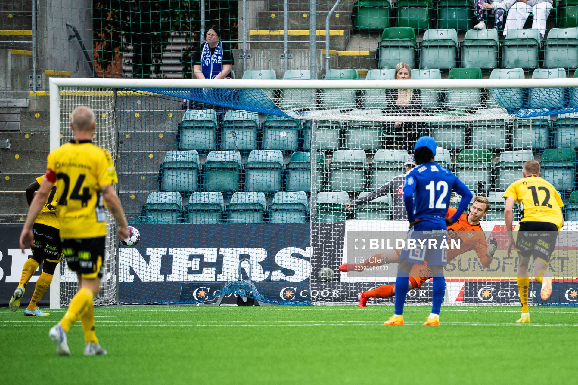 Elfsborgs Michael Baidoo gör 0-2 på straff