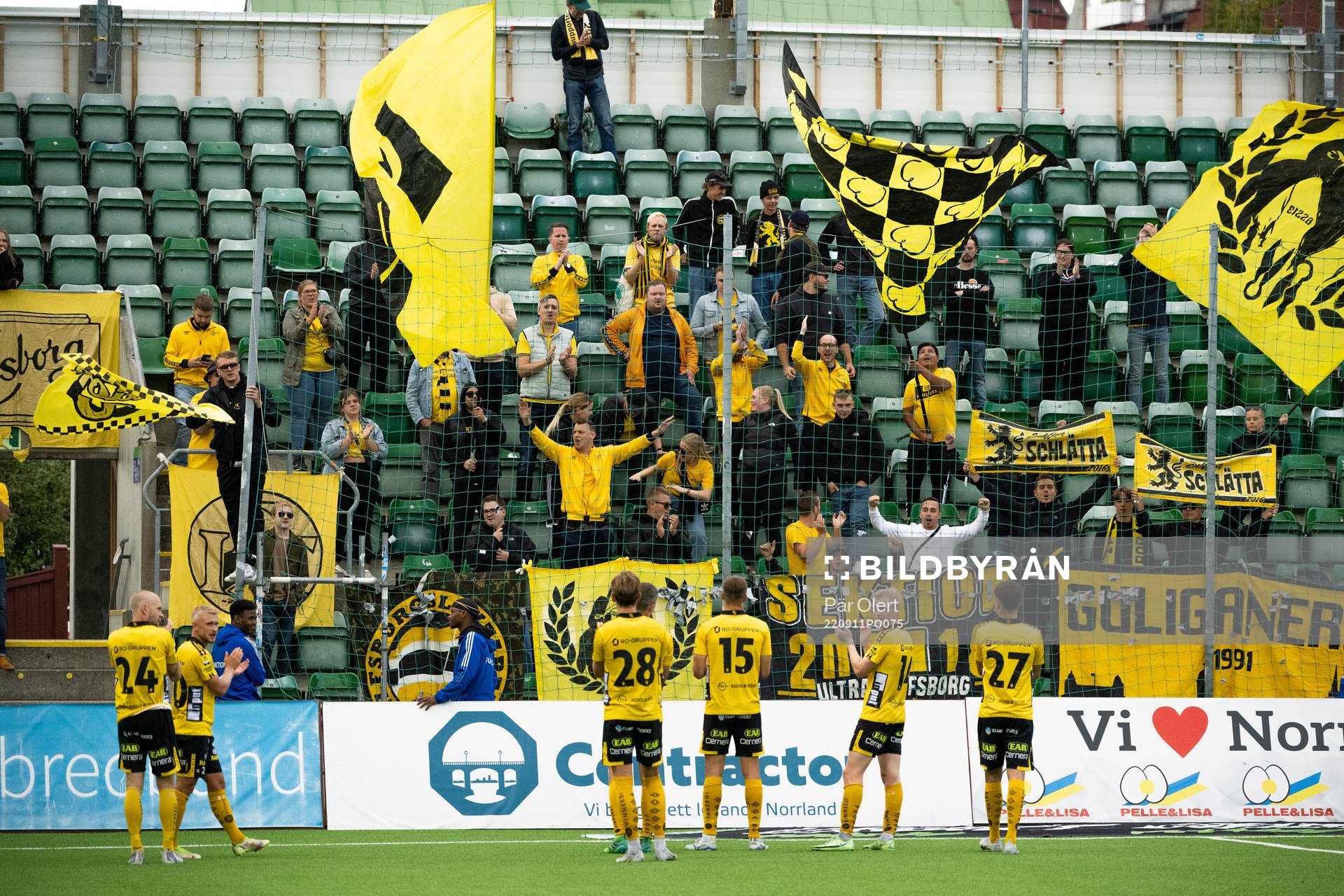 Elfsborgssupportrarna jublar