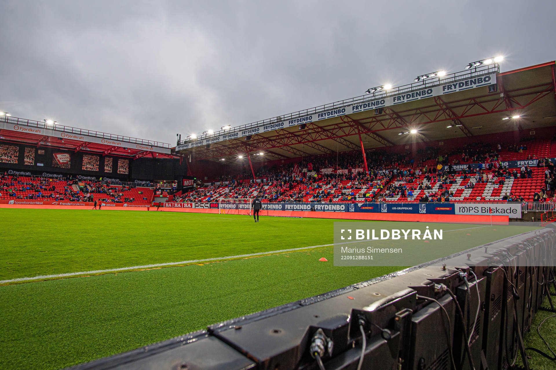 Brann Stadion ahead of the OBOS-ligaen match between Brann and Grorud on September 12, 2022 in Bergen.
