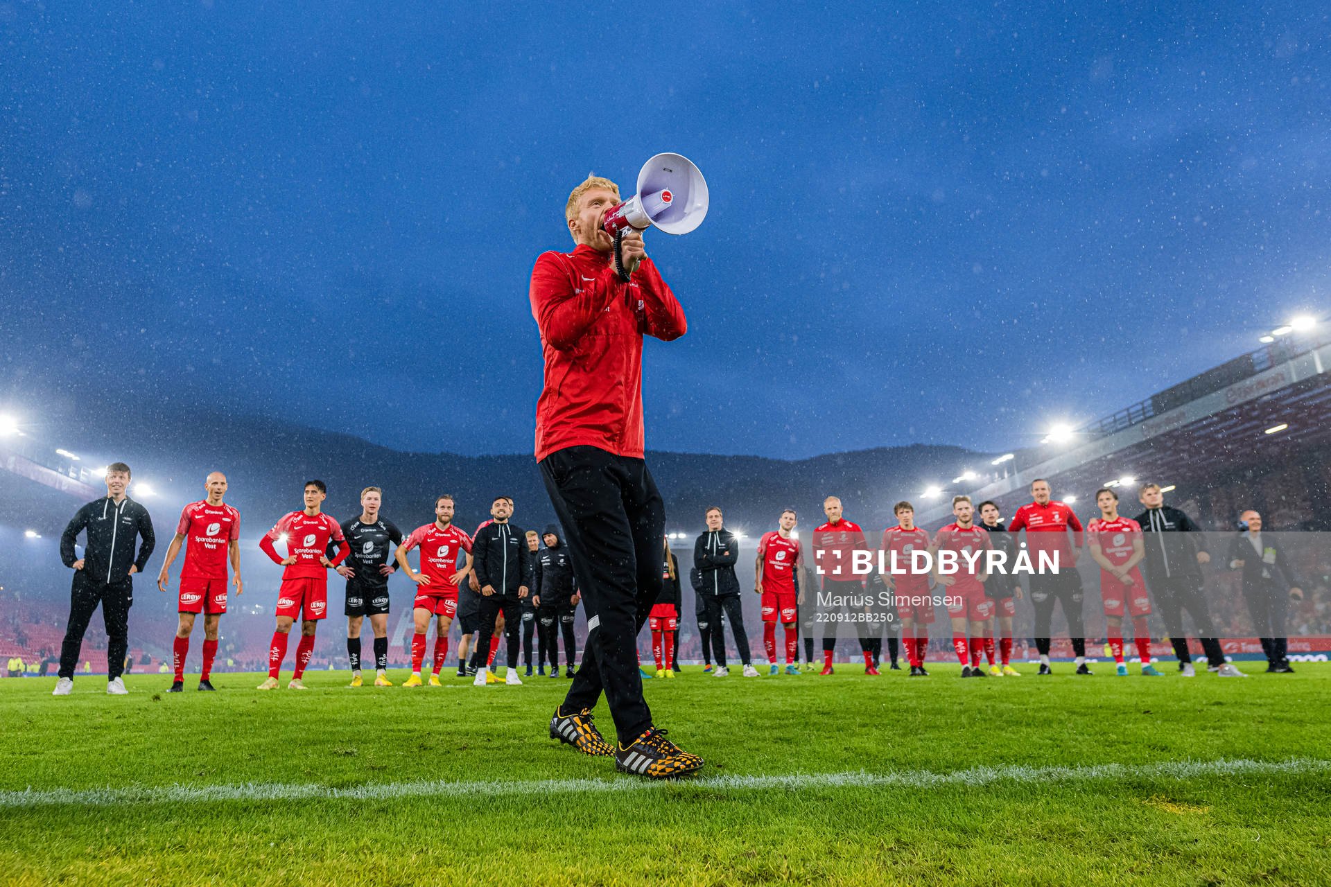 Sivert Heltne Nilsen of Brann celebrates