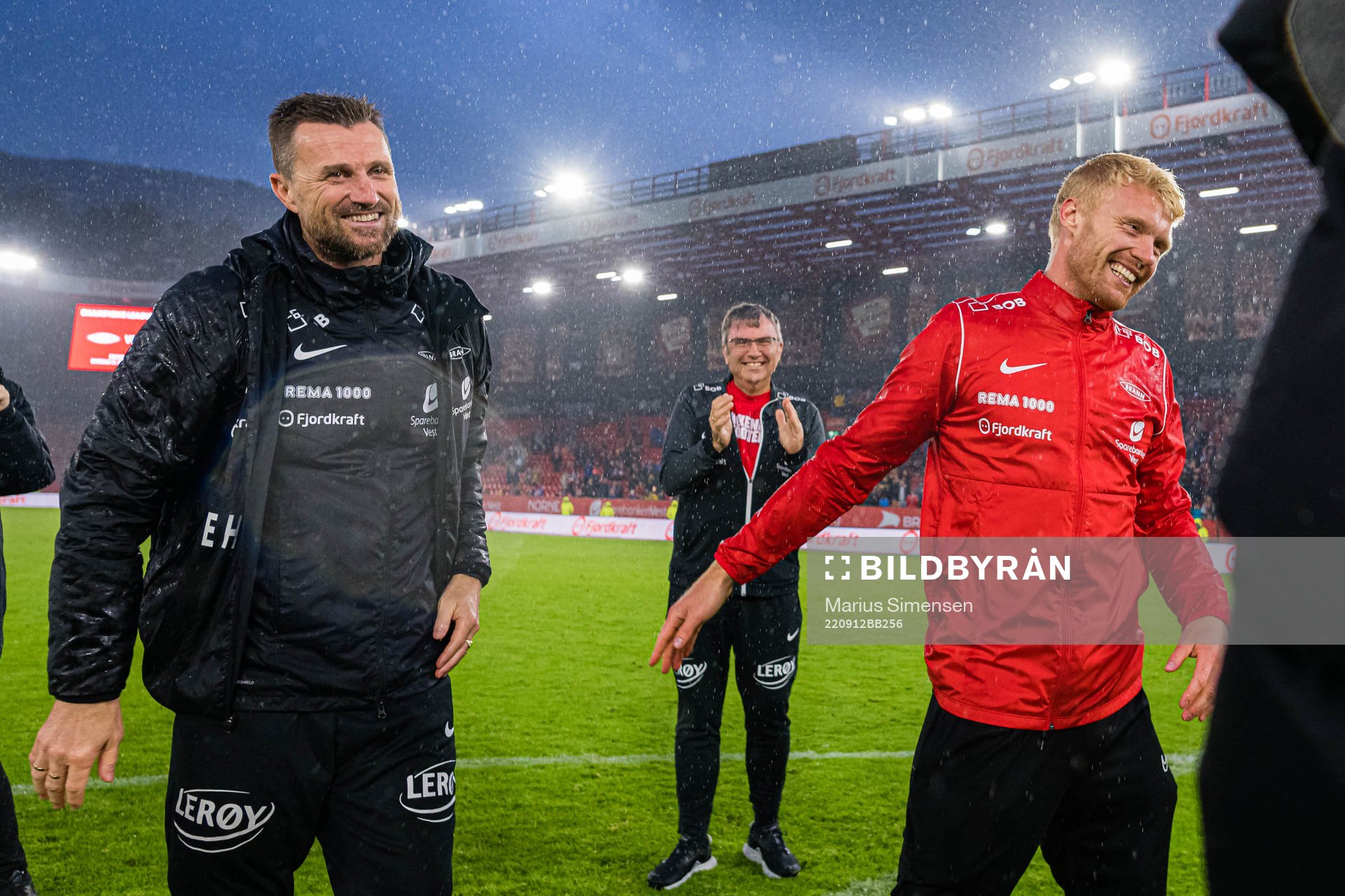 Eirik Horneland, head coach of Brann, and Sivert Heltne