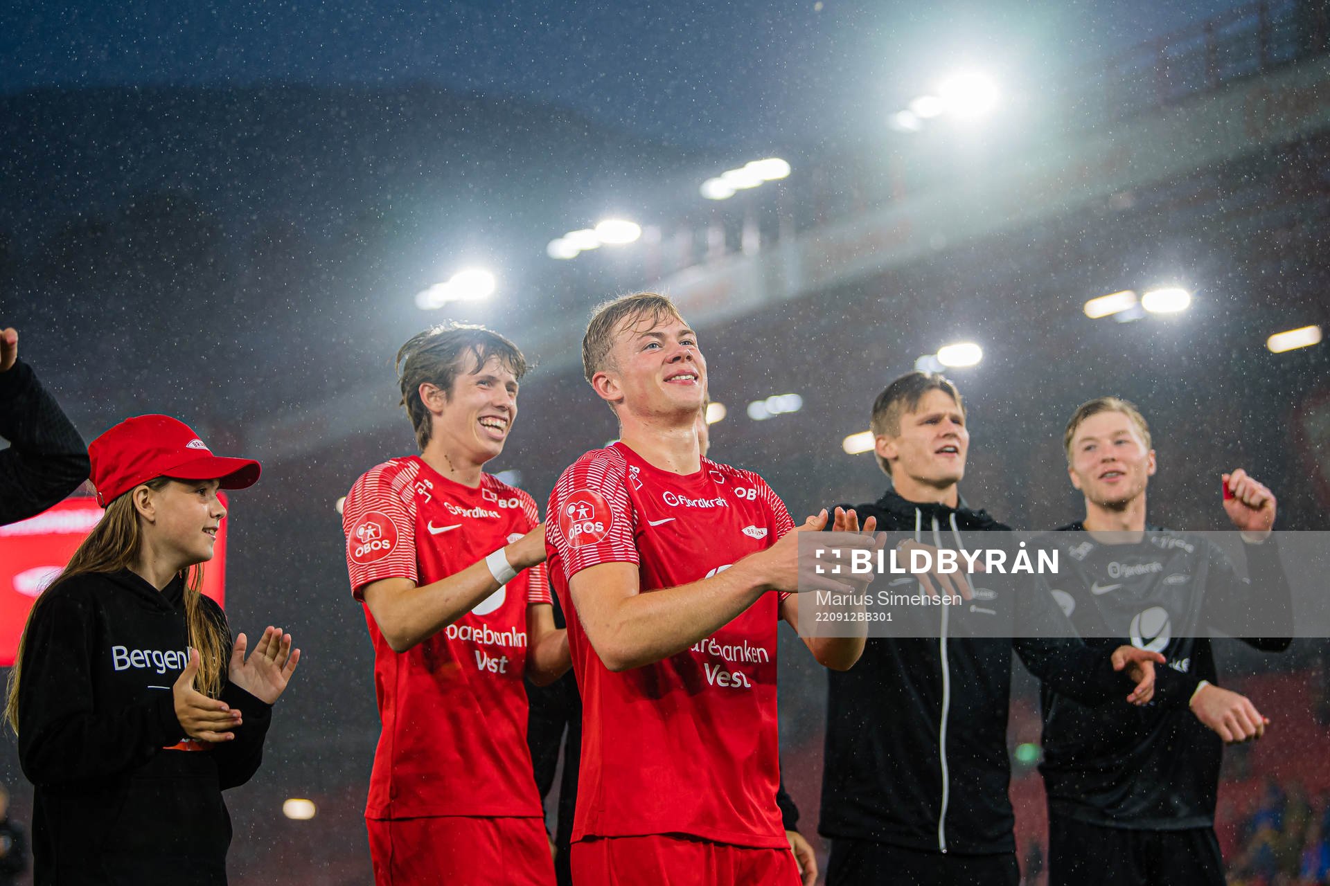 Niklas Jensen Wassberg and Aune Selland Heggebø of Brann