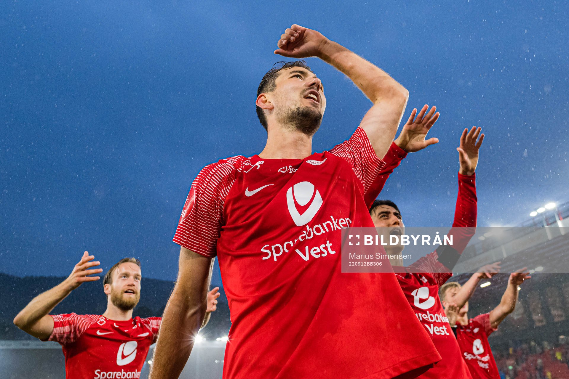 Fredrik Pallesen Knudsen of Brann after the OBOS-ligaen match between Brann and Grorud on September 12, 2022 in Bergen.