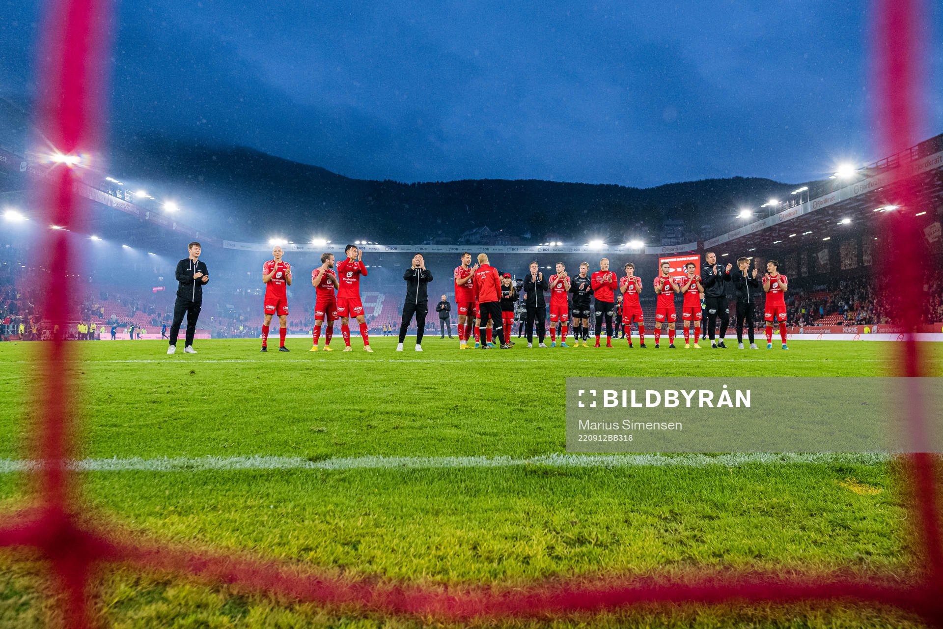 Players of Brann celebrates