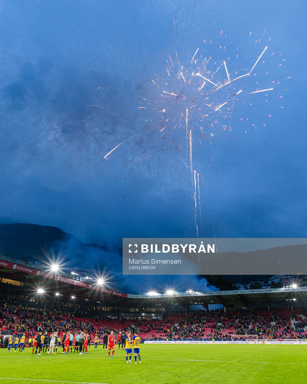 Brann Stadion after the OBOS-ligaen match between Brann and Grorud on September 12, 2022 in Bergen.