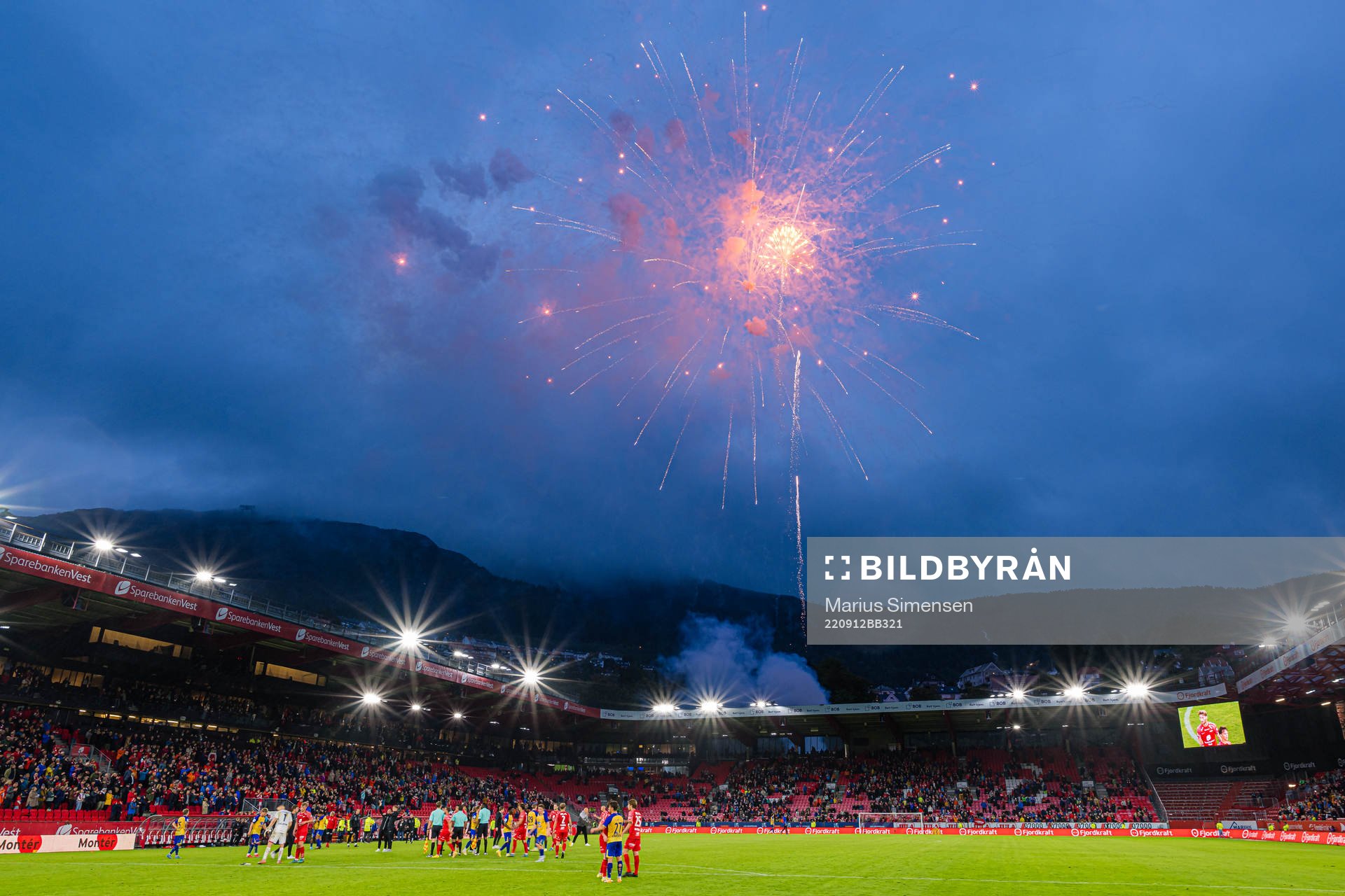 Brann Stadion after the OBOS-ligaen match between Brann and Grorud on September 12, 2022 in Bergen.