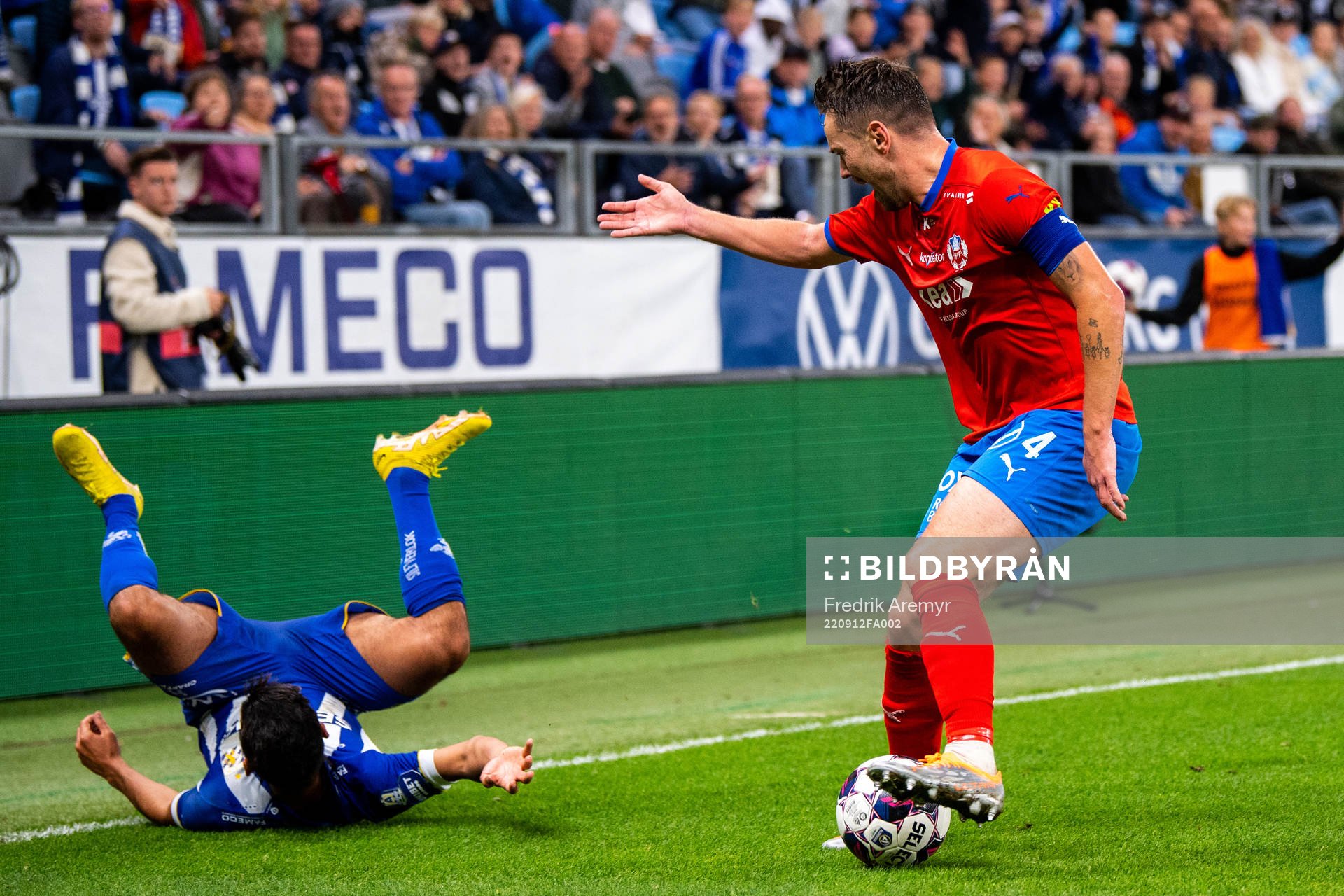 IFK Göteborgs Hosam Aiesh och Helsingborgs Viljormur