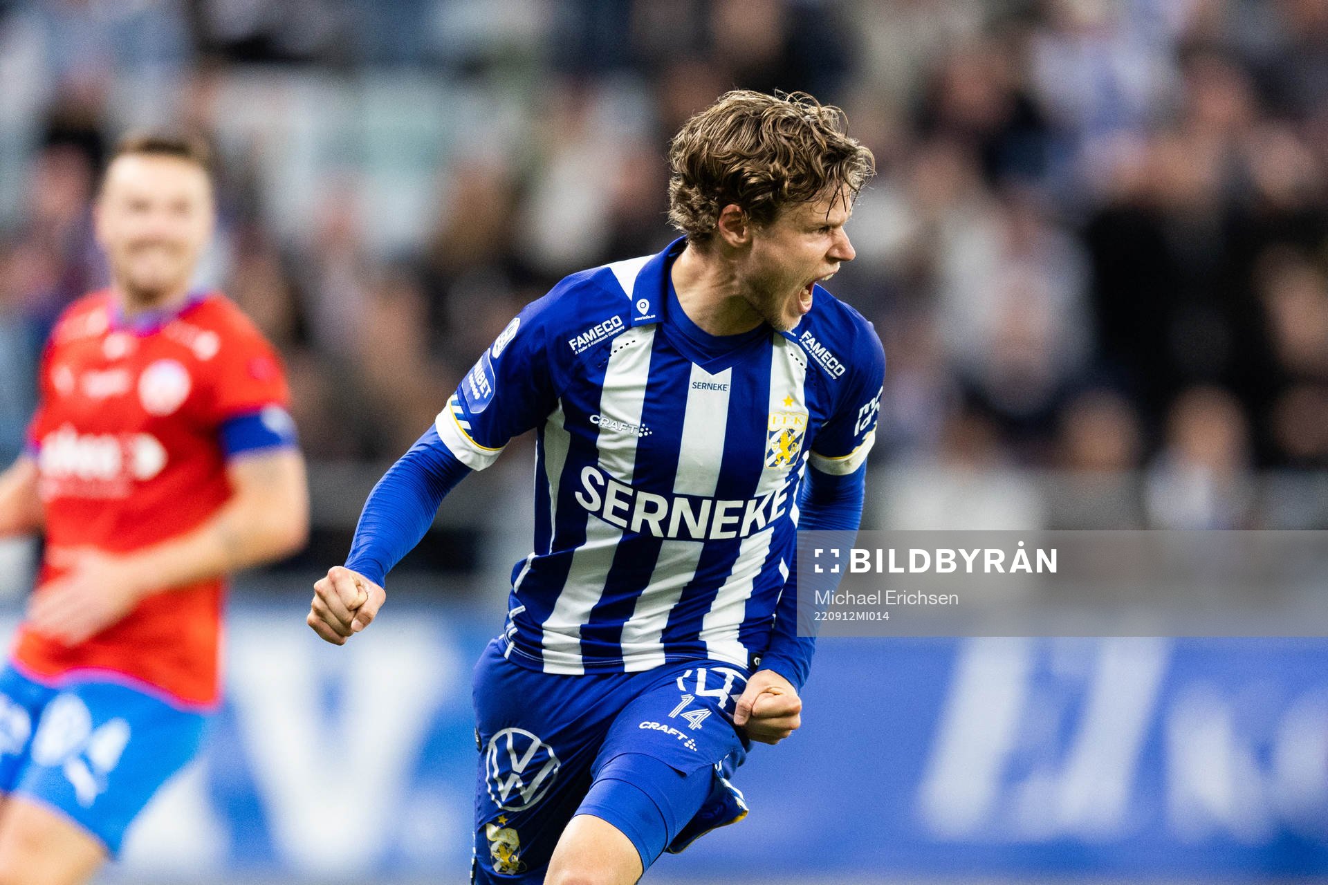 IFK Göteborgs Gustaf Norlin jublar