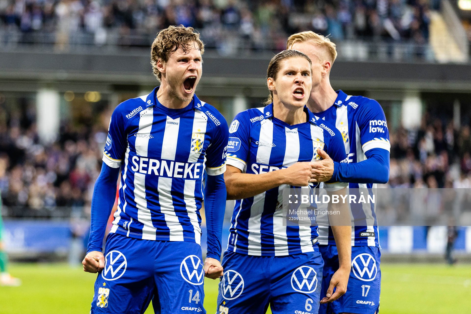 IFK Göteborgs Gustaf Norlin jublar