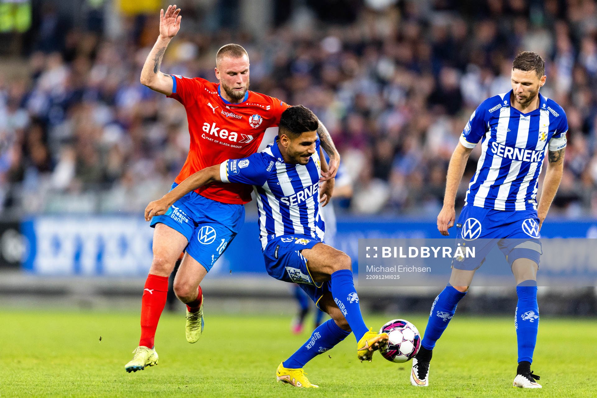Helsingborgs Alexander Faltsetas och IFK Göteborgs Hosam