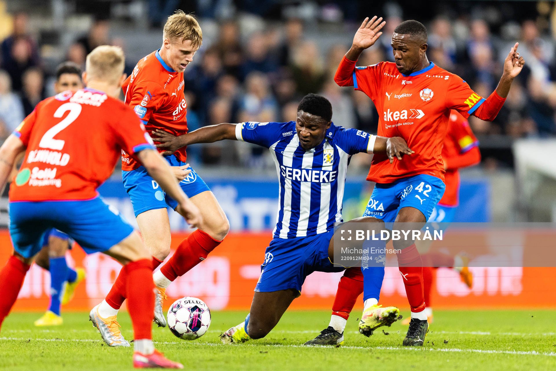 IFK Göteborgs Suleiman Abdullahi och Helsingborgs Diego