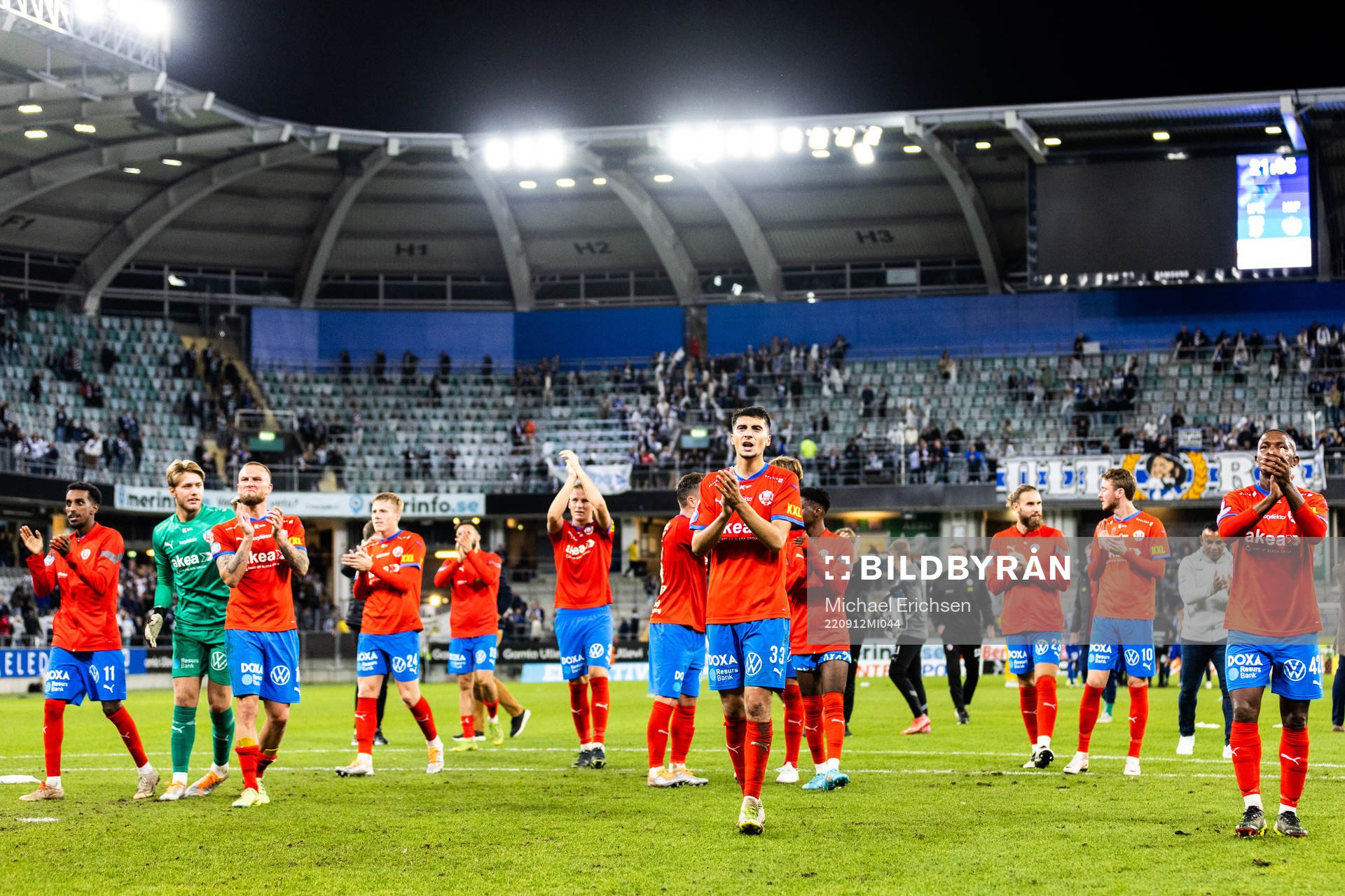 Helsingborgs spelare jublar