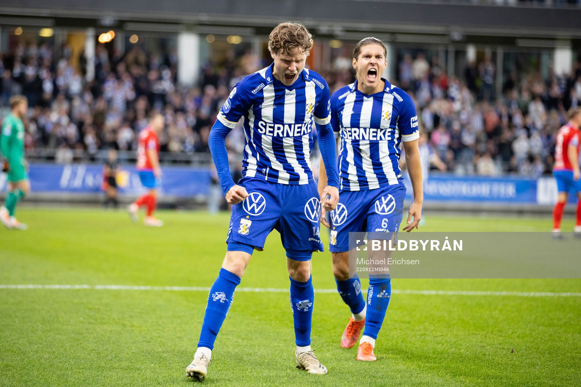 IFK Göteborgs Gustaf Norlin jublar