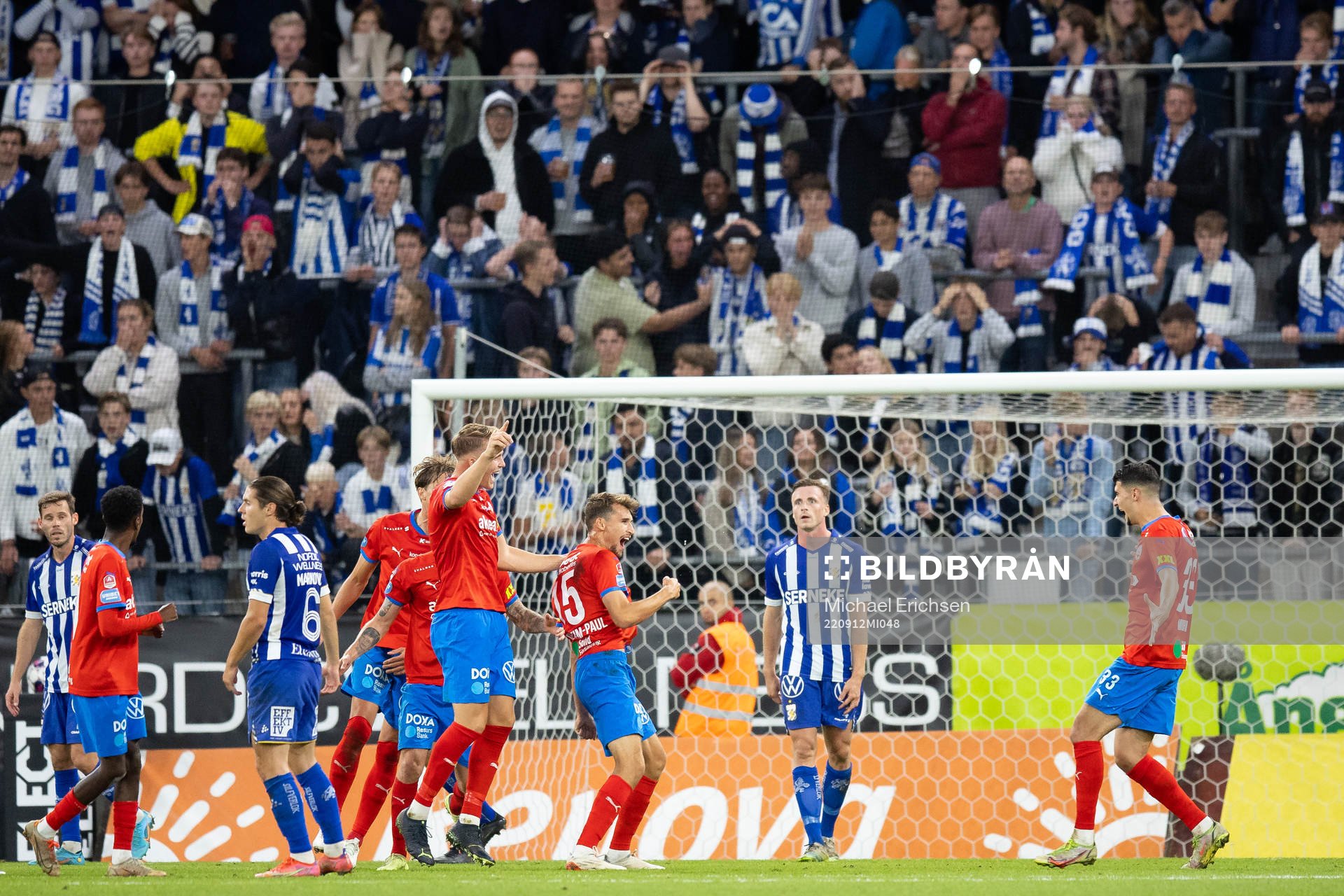 Helsingborgs Rasmus Wiedesheim-Paul jublar