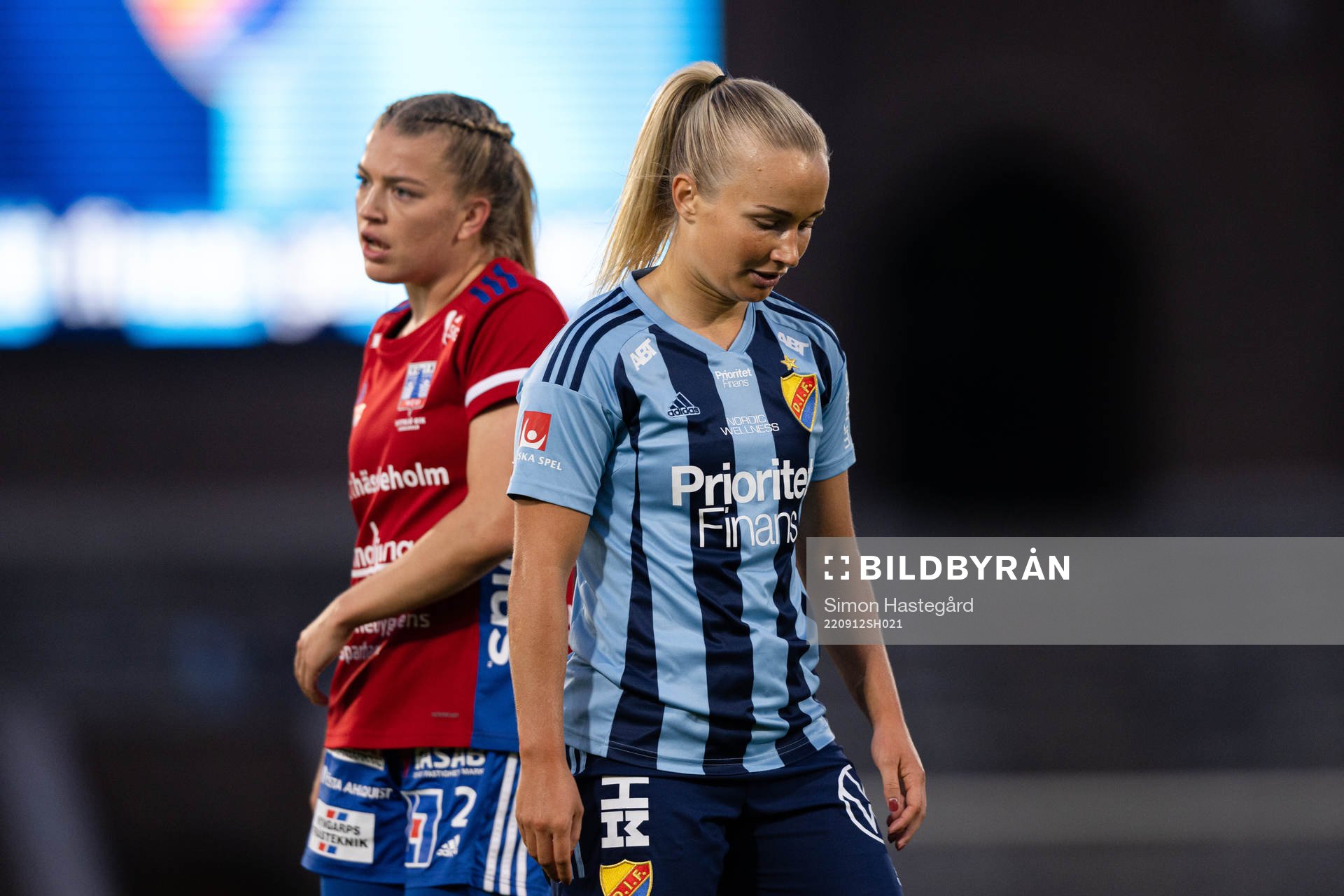 Vittsjös Charlotte Grant och Djurgårdens Tove Almqvist