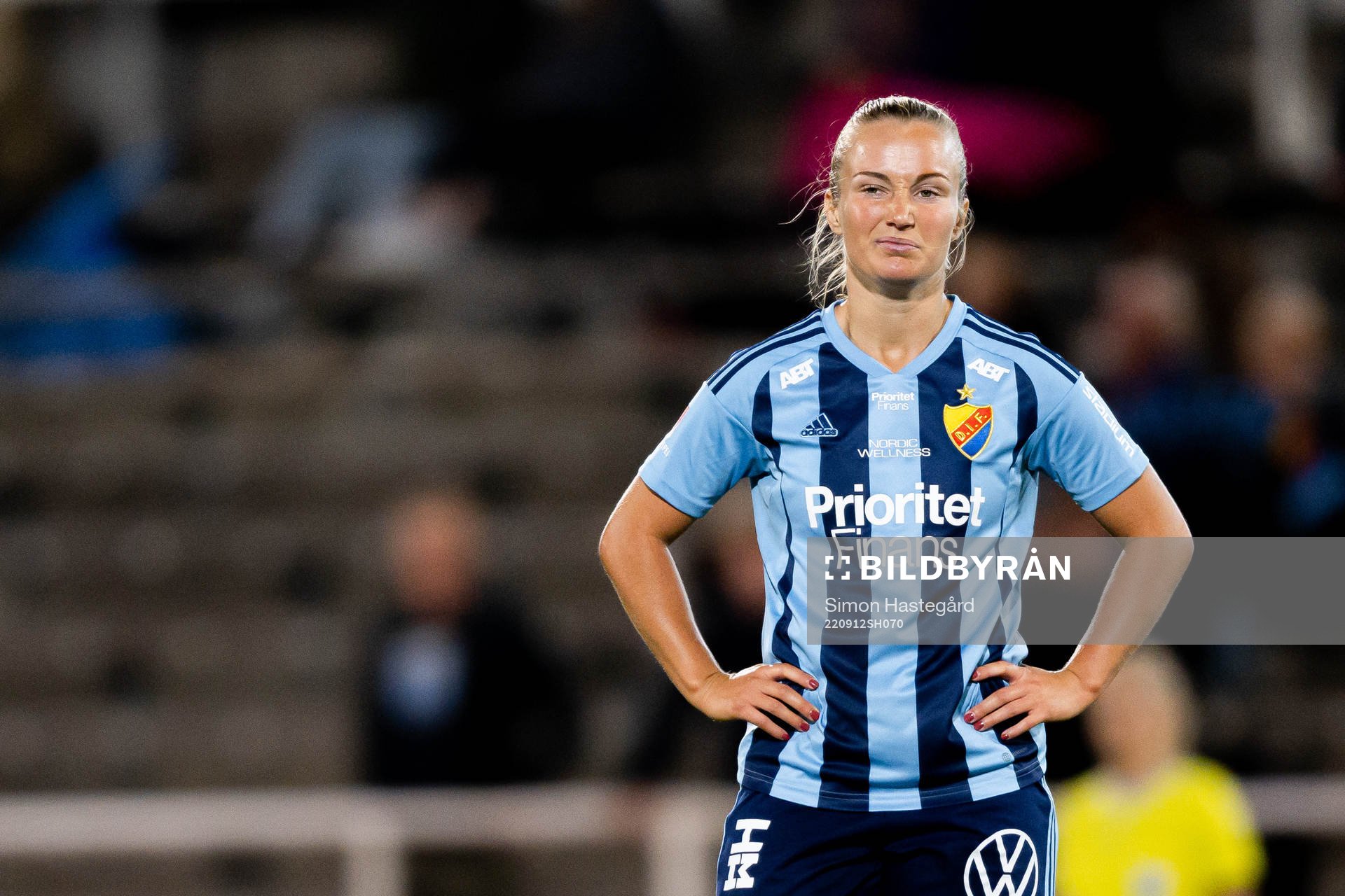 Djurgårdens Tove Almqvist deppar