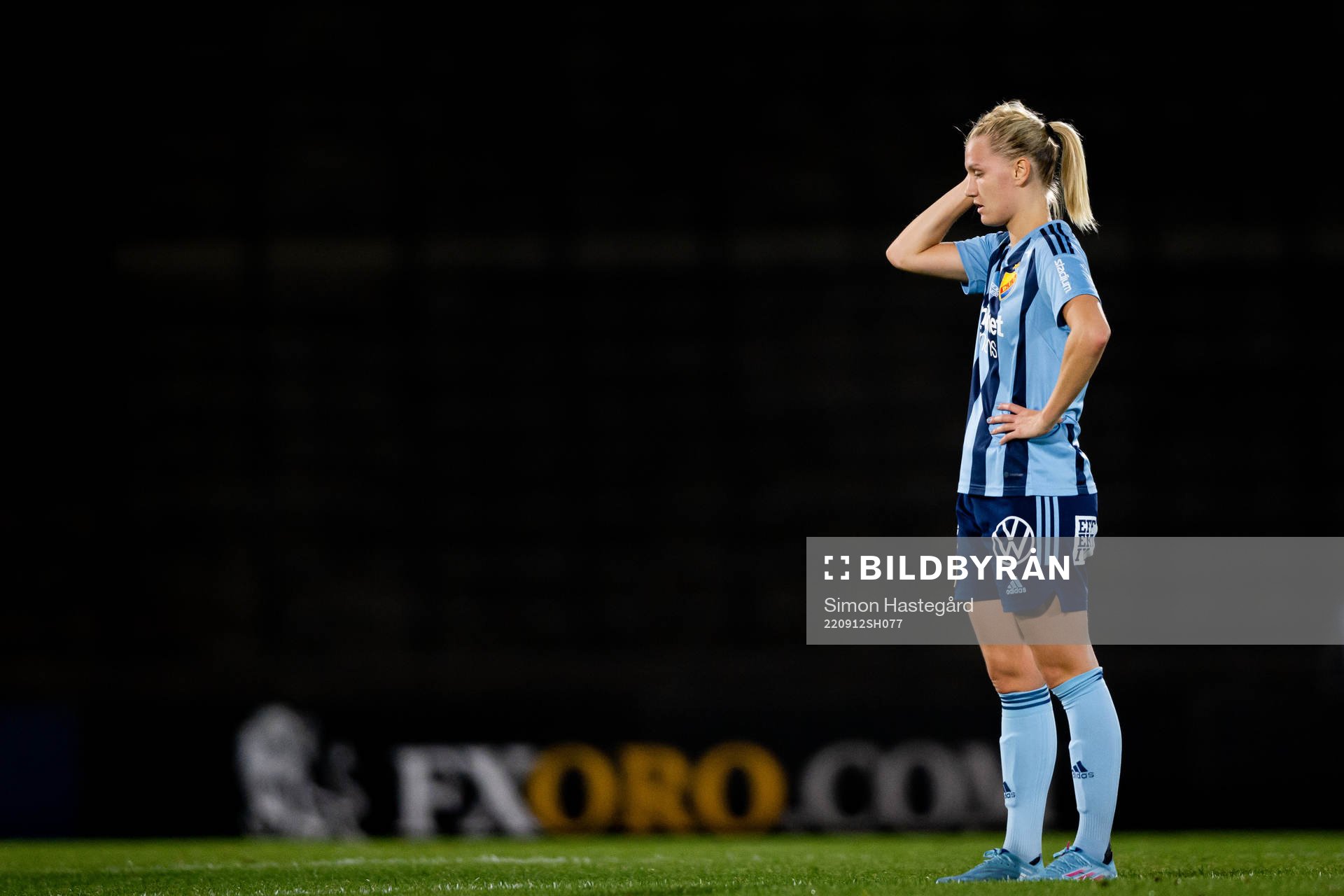 Djurgårdens Sara Olai deppar