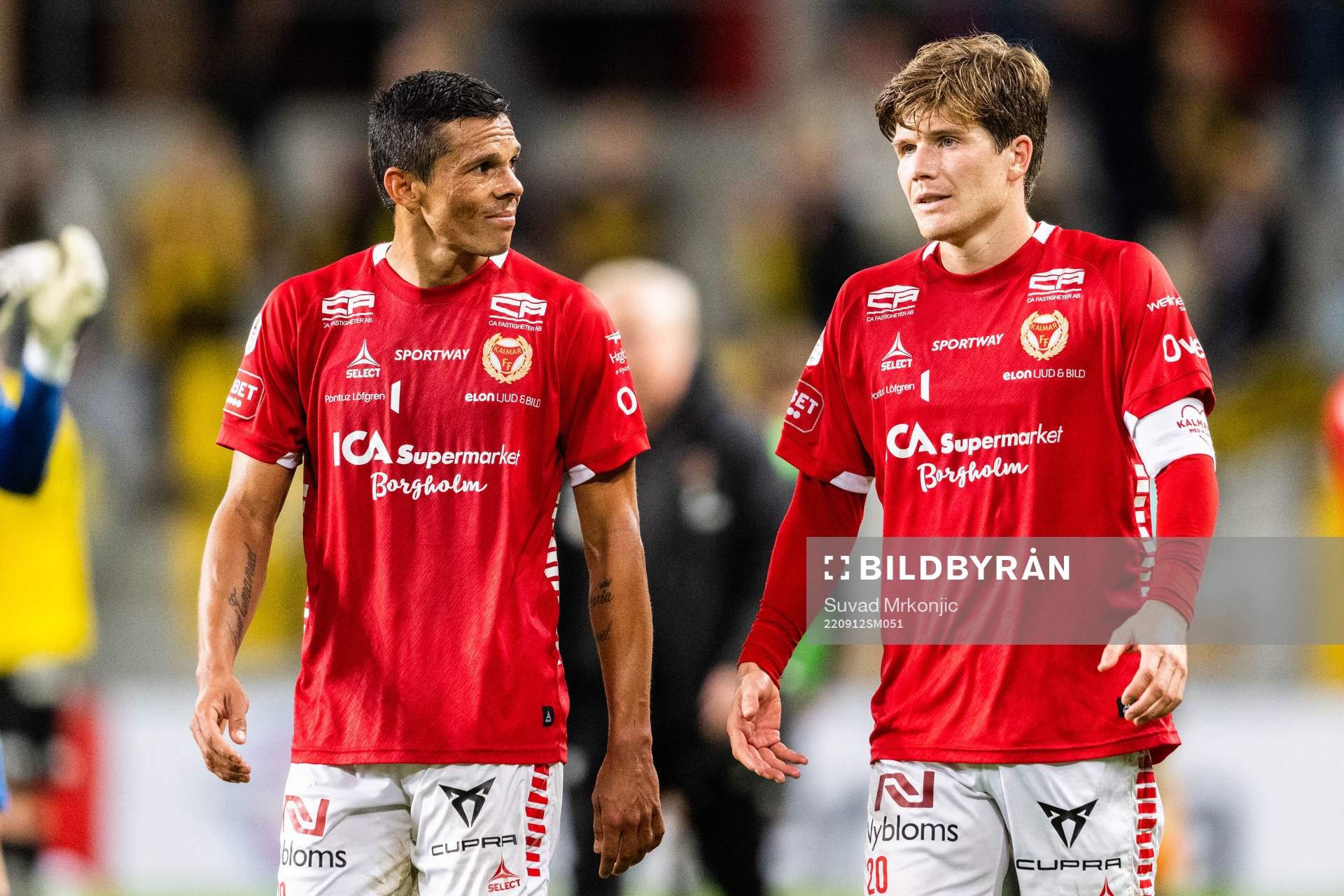 Kalmars Romario Pereira Sipiao och Oliver Berg deppar