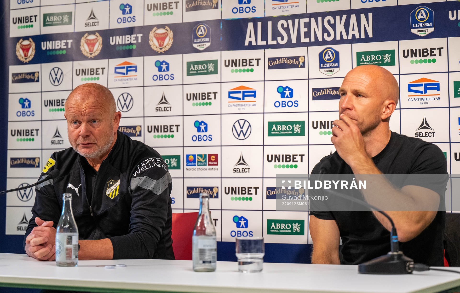 Häckens tränare Per-Mathias Høgmo och Kalmars tränare