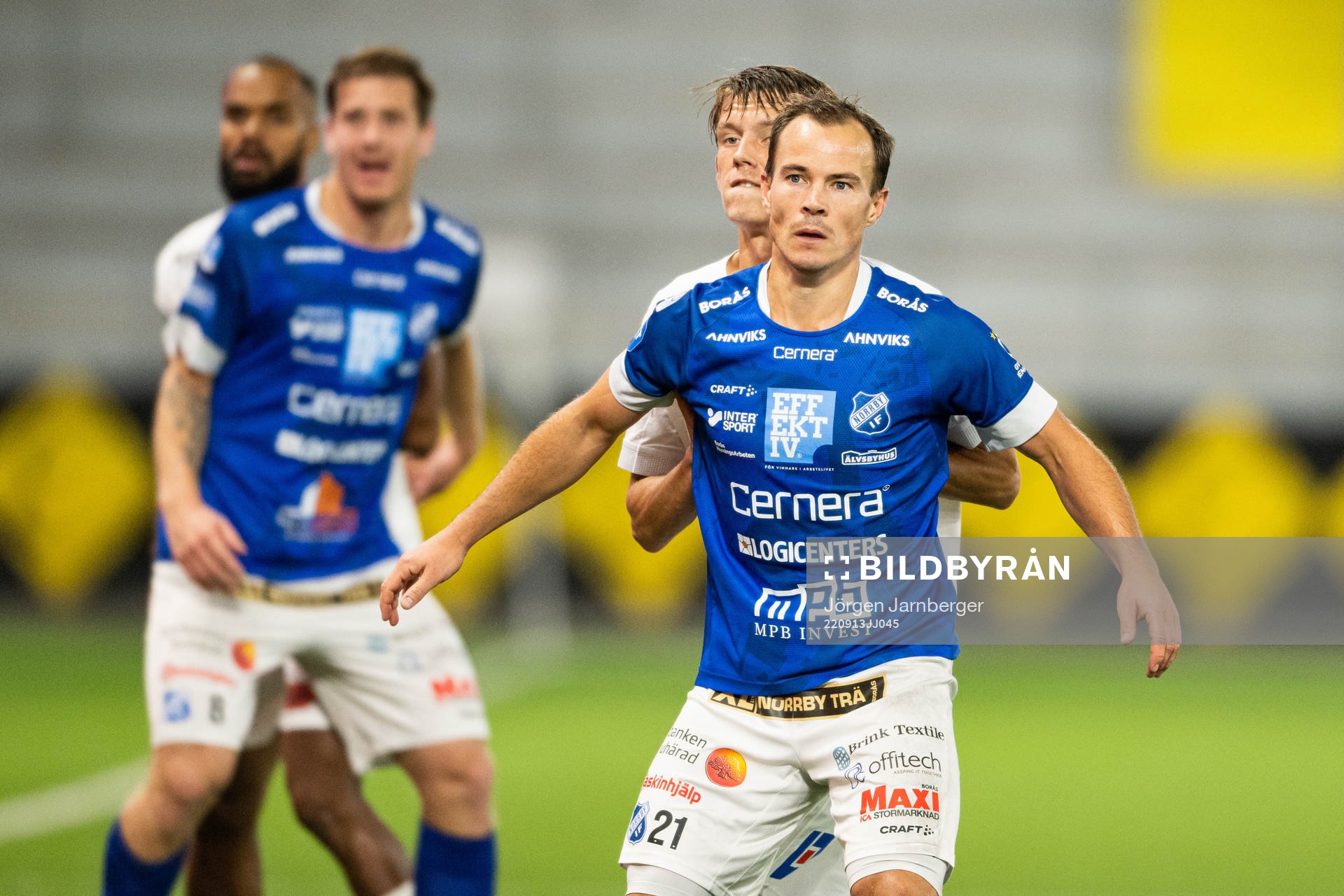Norrbys Anton Wede och Halmstads Kazper Karlsson
