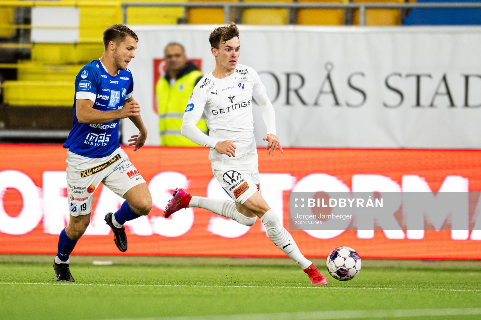Norrbys Gustav Broman och Halmstads Alexander Johansson