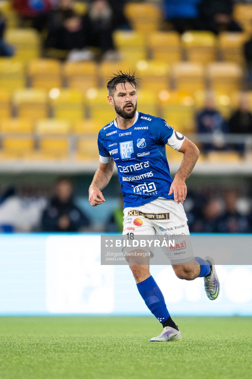 Norrbys Ivo Pekalski under fotbollsmatchen i Superettan mellan Norrby och Halmstad den 13 september 2022 i Borås. 