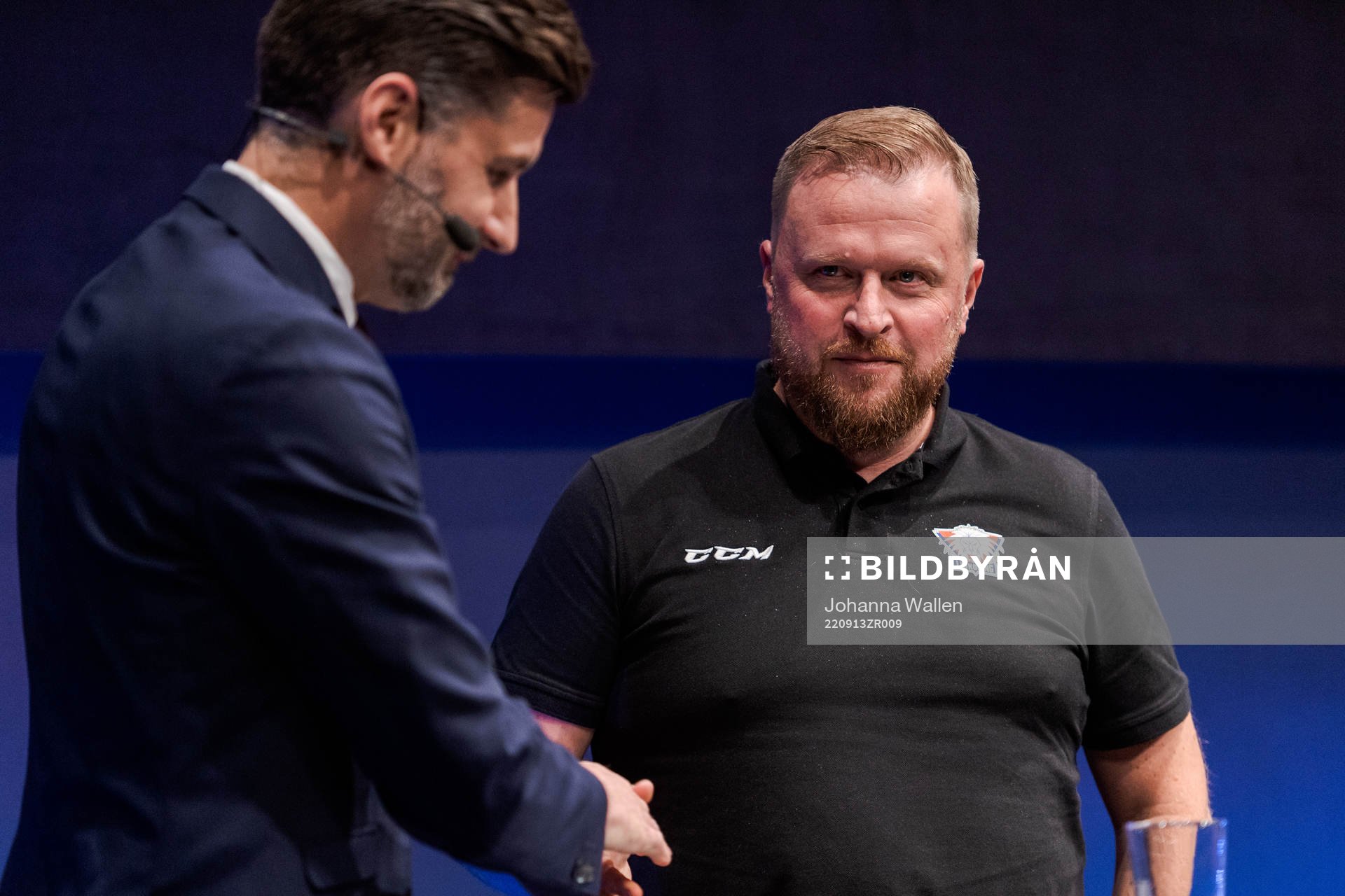 C Mores Björn Oldeen och Linköpings tränare Klas Östman