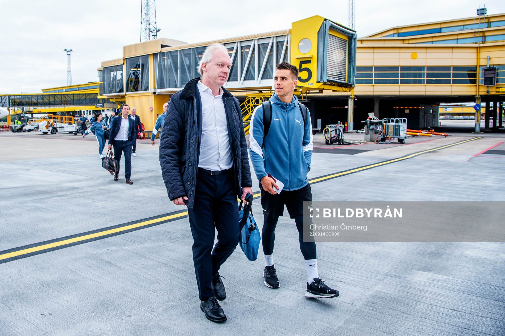 Pontus Hansson and Jonas Knudsen of Malmö FF