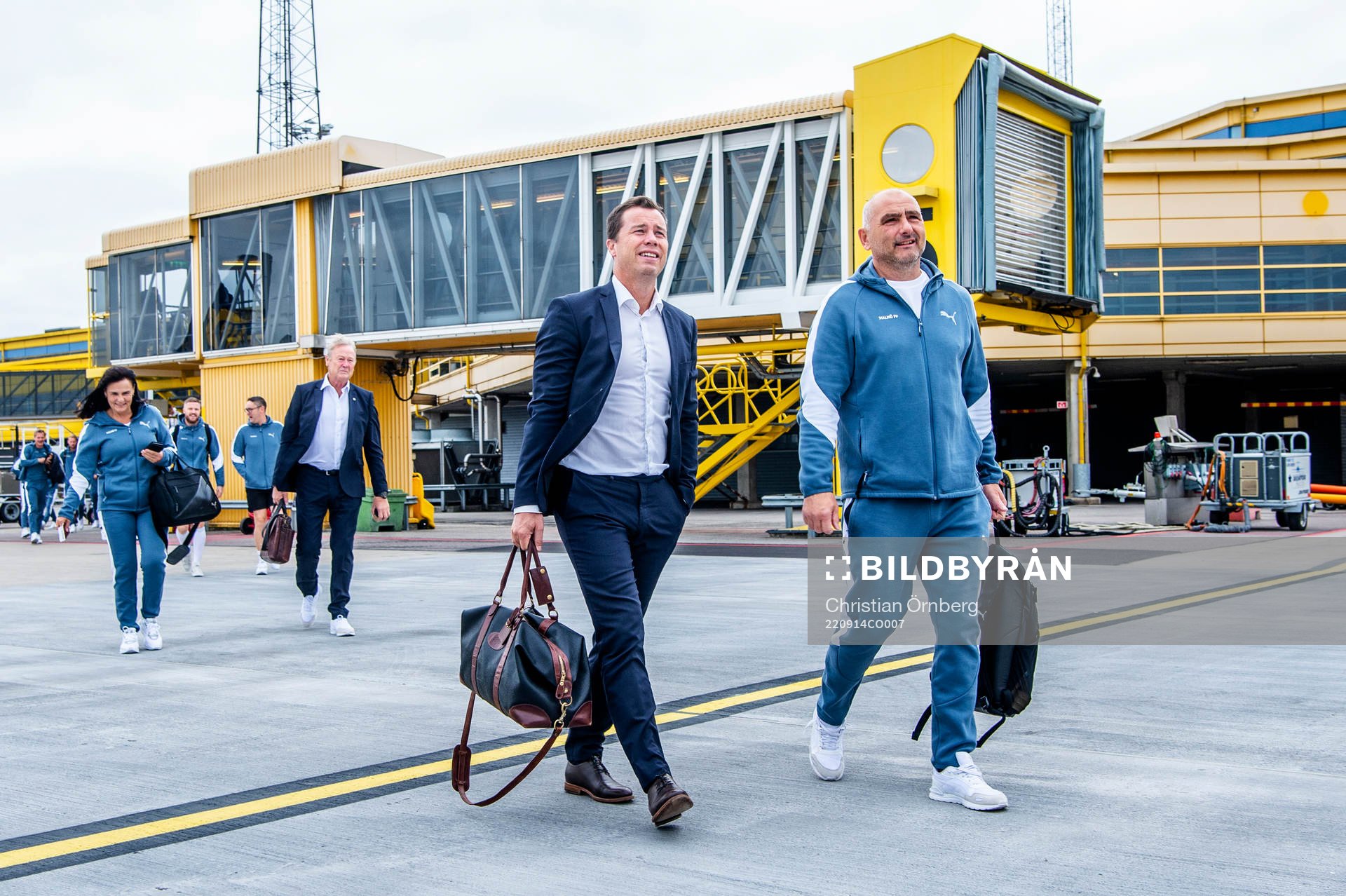 Daniel Andersson, head of sports and Jonnie Fedel of Malmö