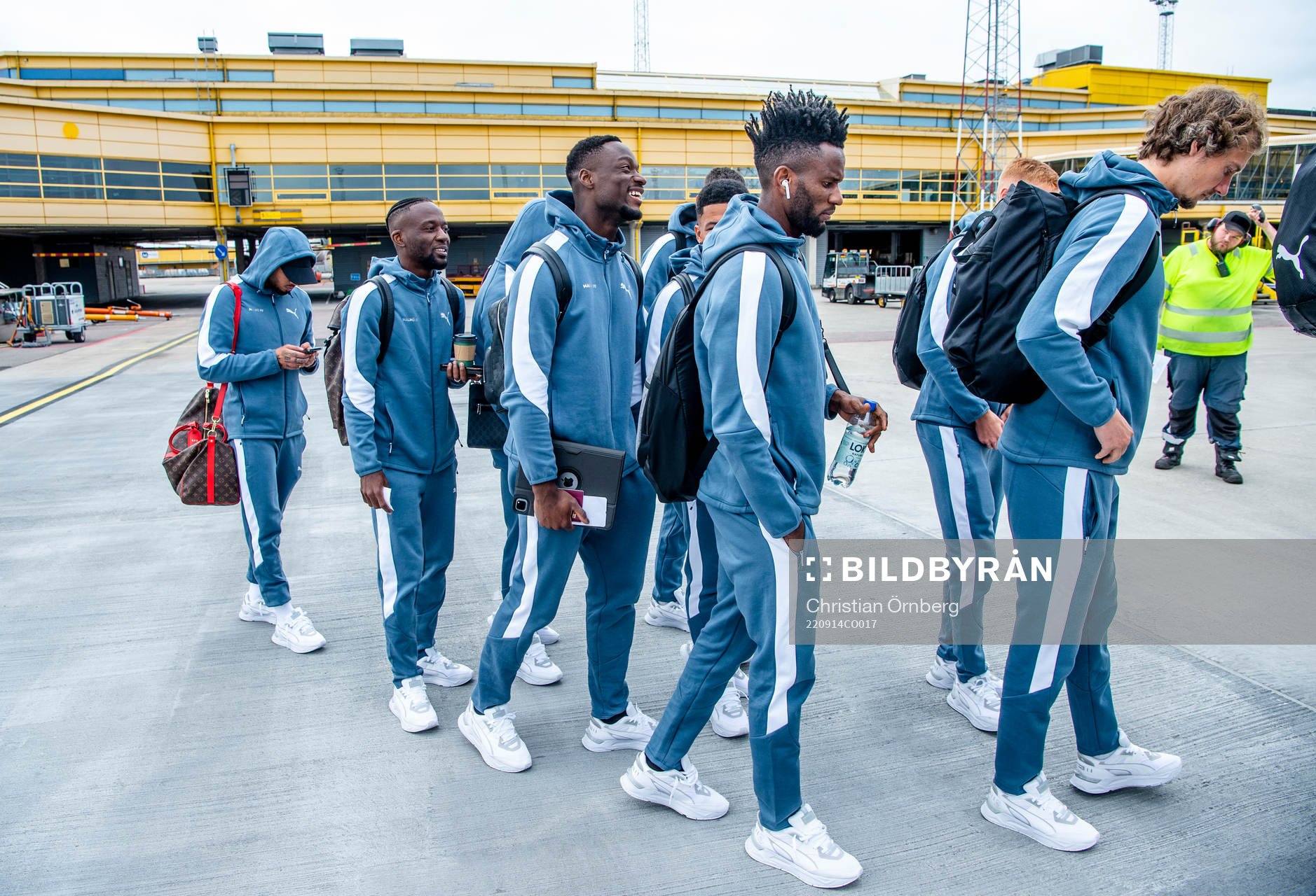 Mohamed Buya Turay, goalkeeper Ismael Diawara and Emmanuel