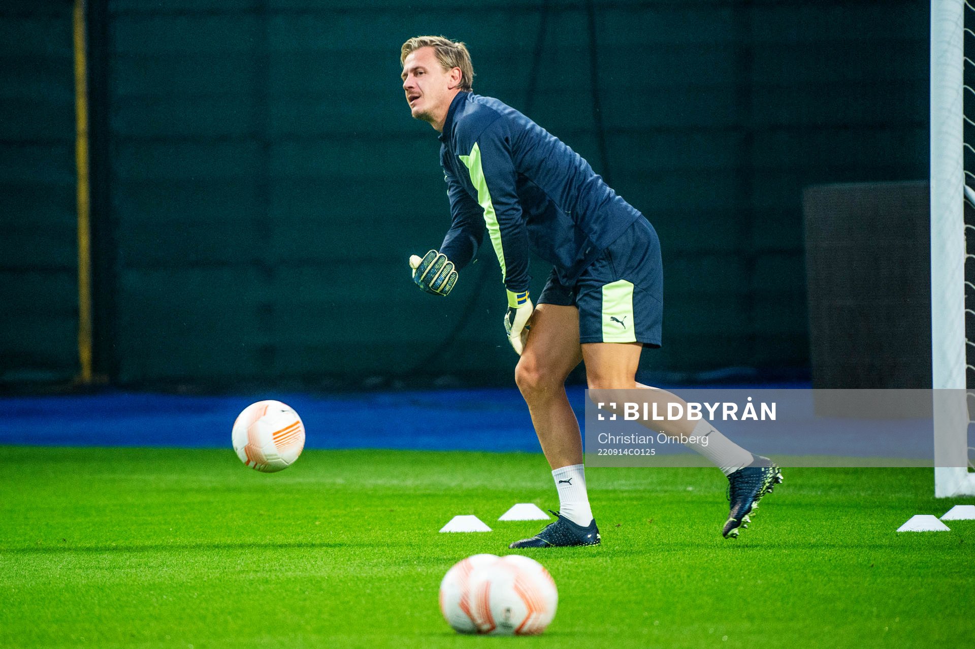 Goalkeeper Johan Dahlin