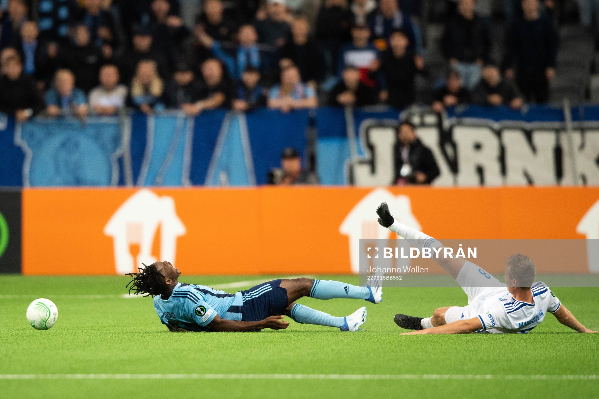 Joel Asoro of Djurgården and Sivert Mannsverk of Molde