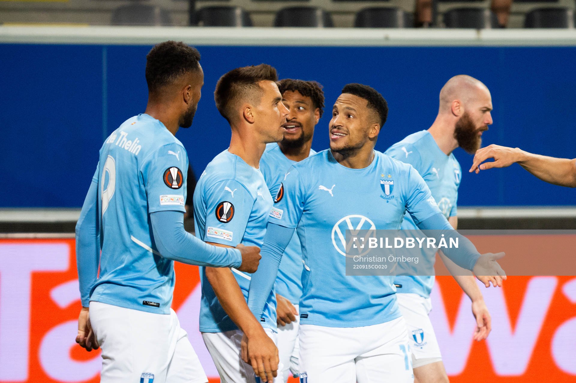 Martin Olsson of Malmö FF celebrates