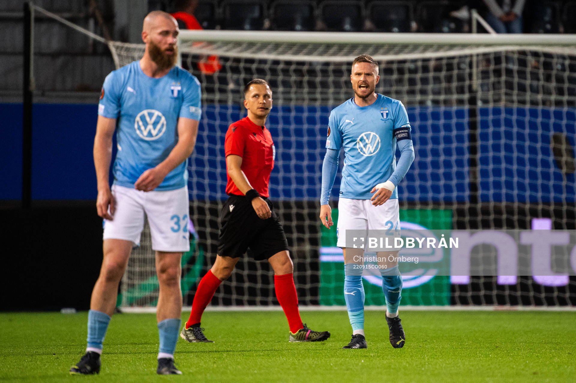 Lasse Nielsen of Malmö looks dejected