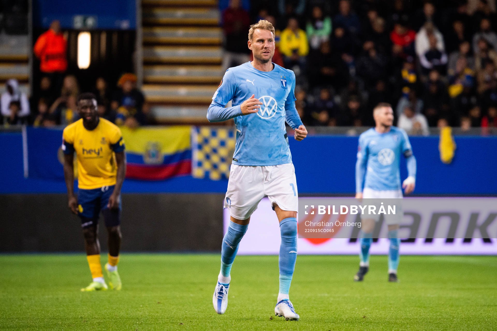 Ola Toivonen of Malmö during the UEFA Europa League match between Royale Union Saint-Gilloise and Malmö FF on September 15, 2022 in Leuven.