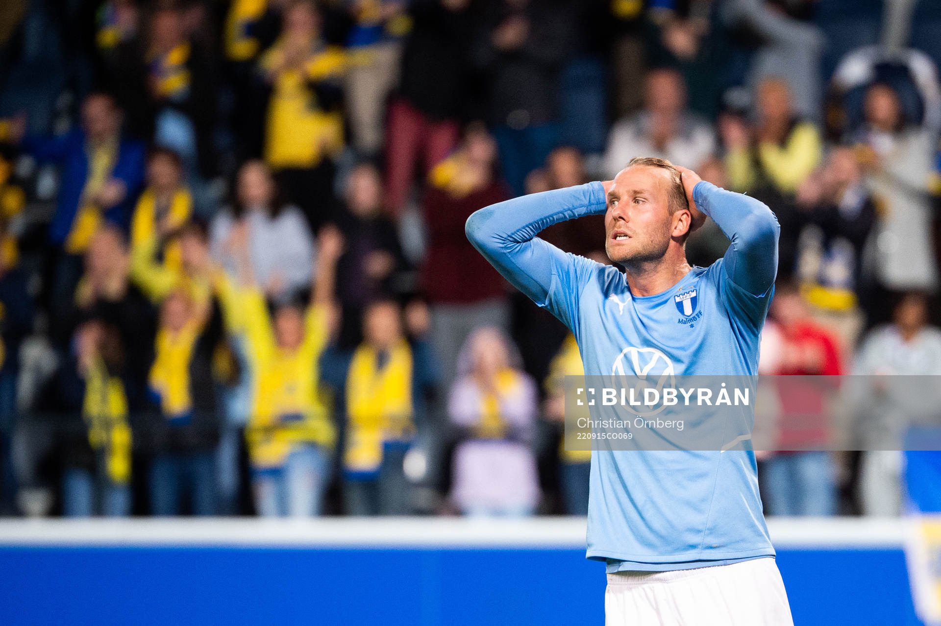 Ola Toivonen of Malmö looks dejected
