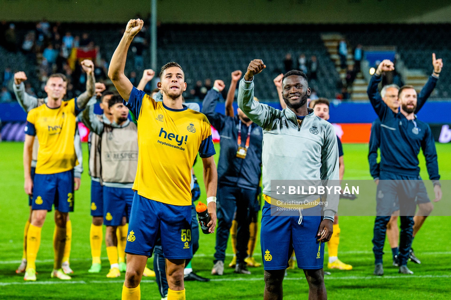 Ismaël Kandouss and Victor Boniface of Royale Union