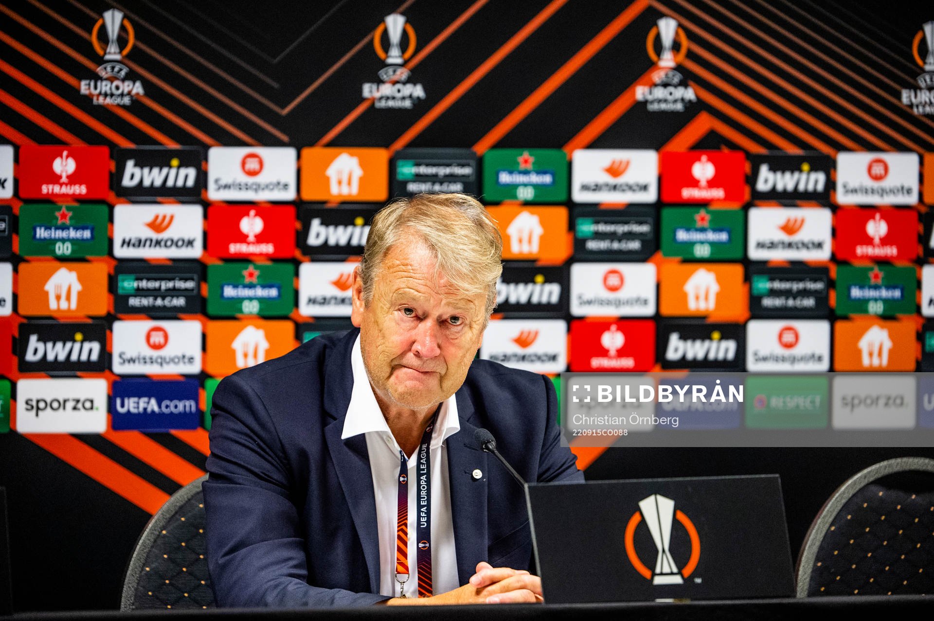 Head coach Åge Hareide of Malmö FF